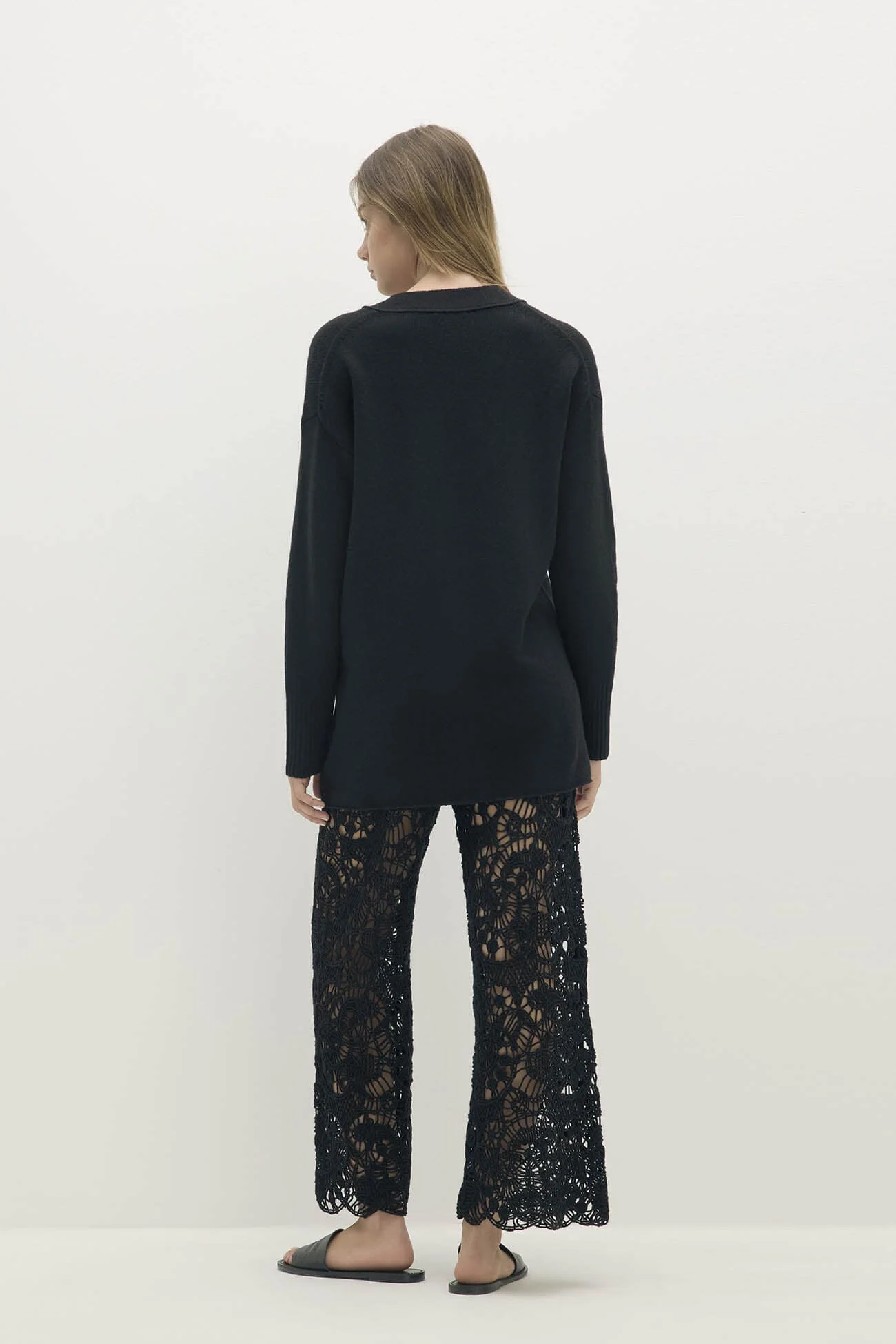 ADELINA BUTTON-UP CASHMERE CARDIGAN - Image 3