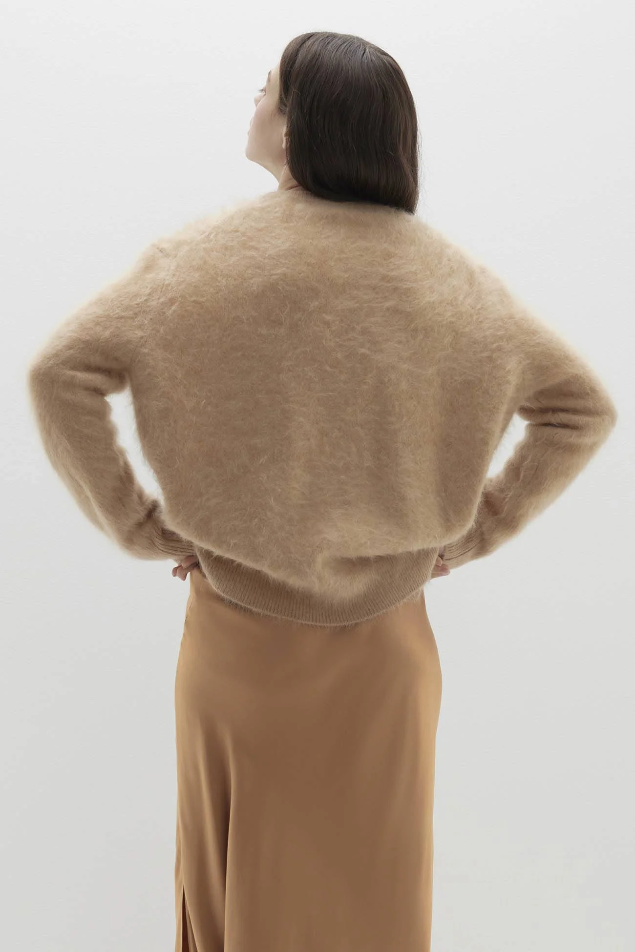 AGNES BRUSHED CASHMERE CREWNECK SWEATER - Image 9