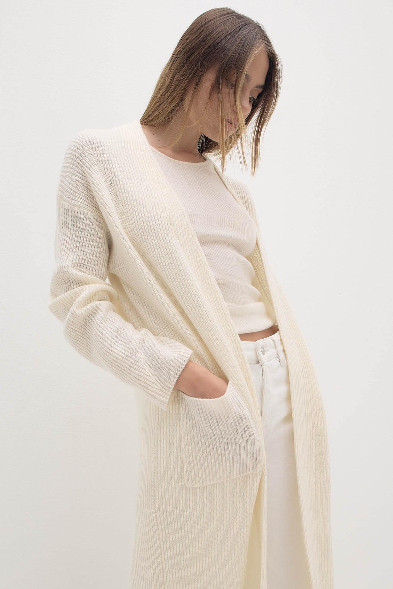 ALISE LONGLINE CASHMERE CARDIGAN - Image 11