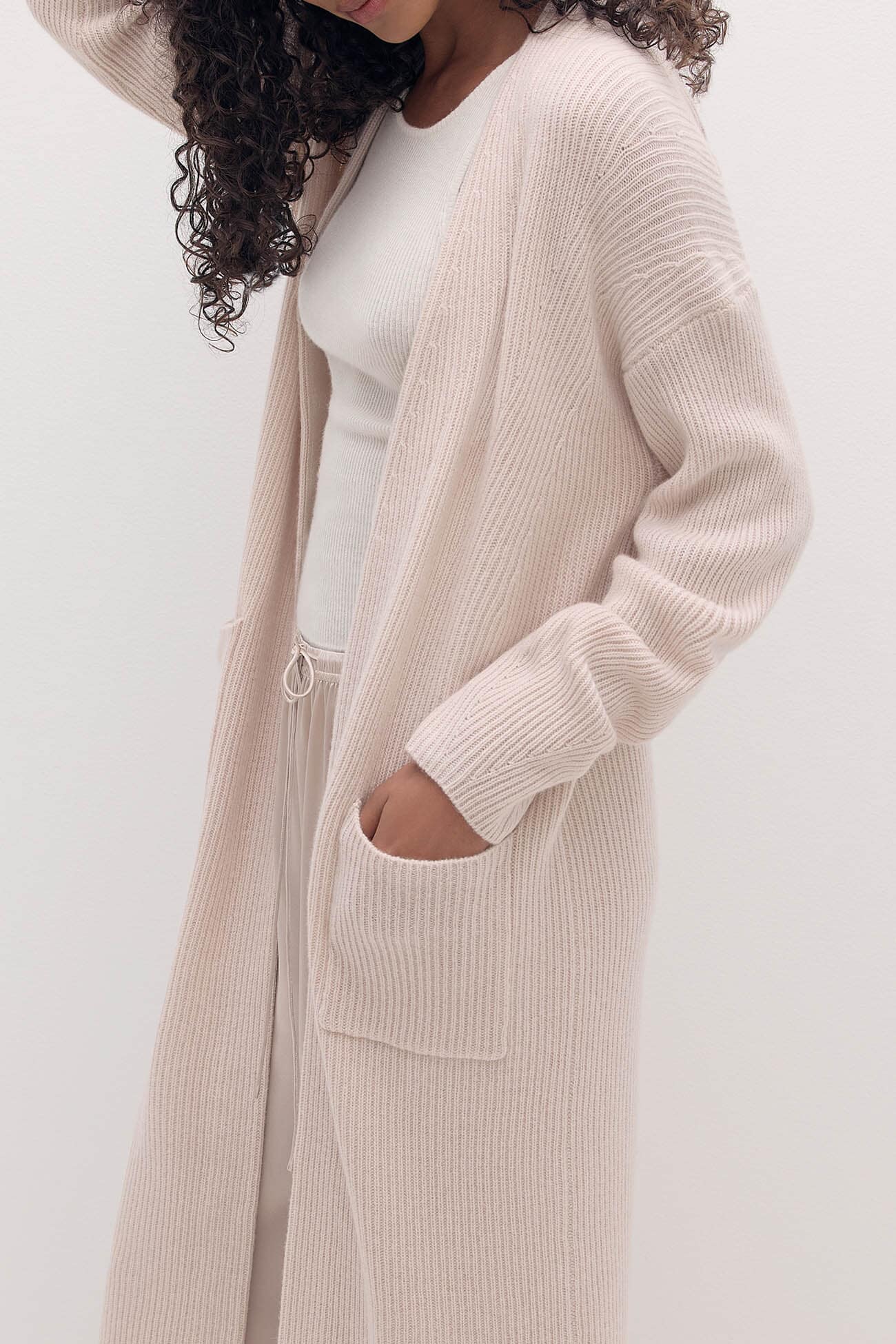 ALISE LONGLINE CASHMERE CARDIGAN - Image 5