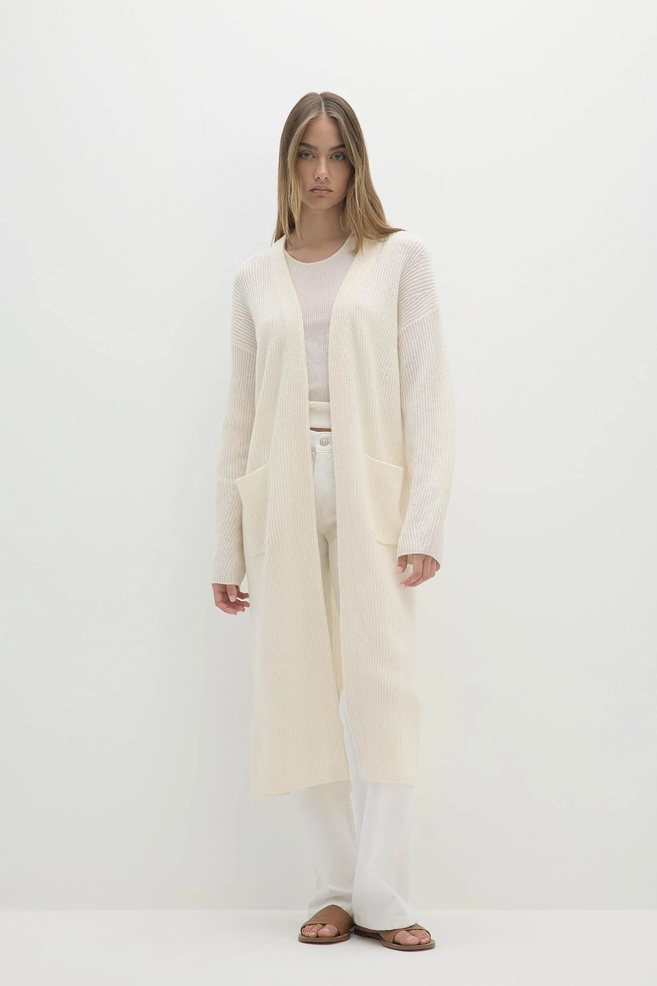 ALISE LONGLINE CASHMERE CARDIGAN - Image 8