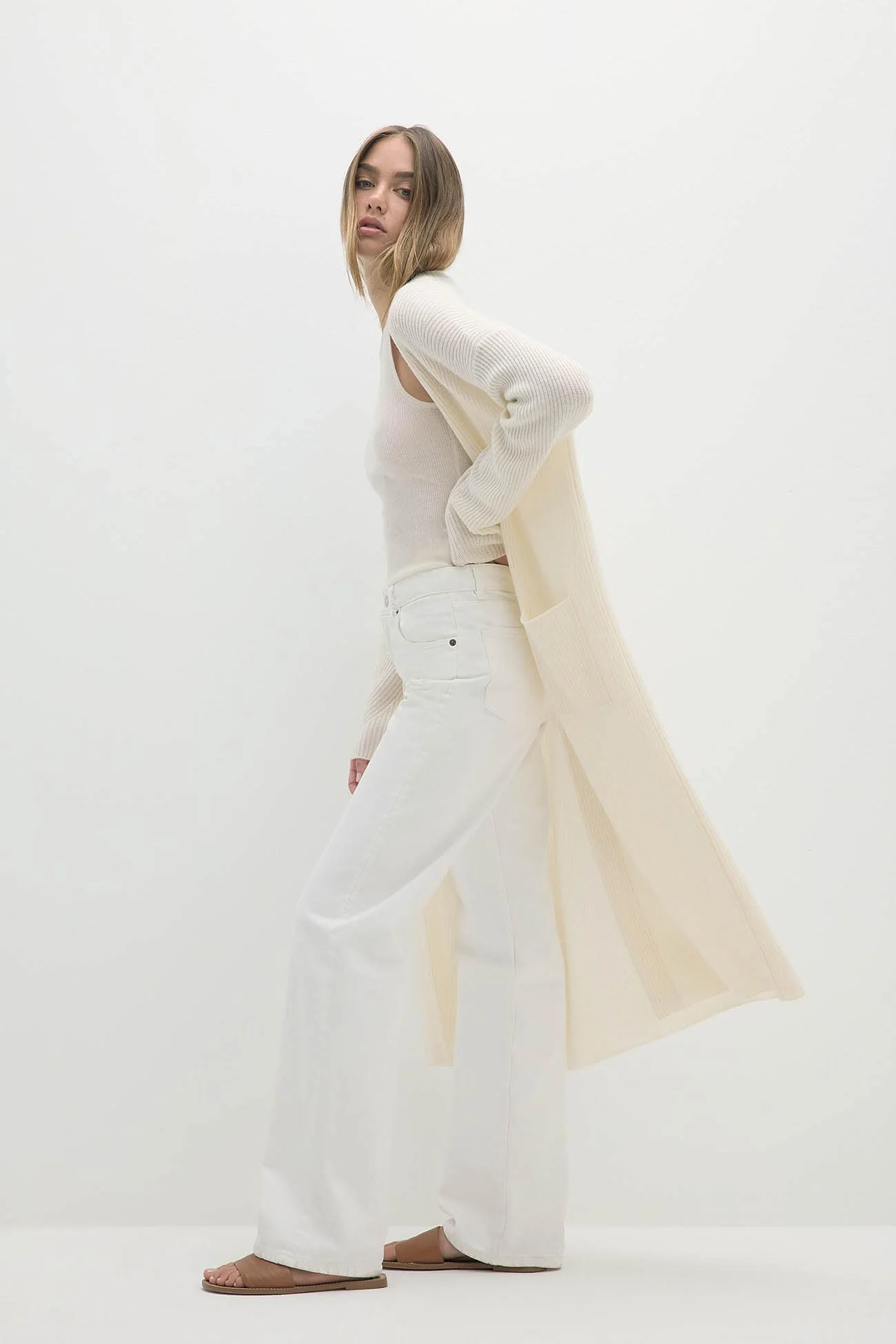 ALISE LONGLINE CASHMERE CARDIGAN - Image 9