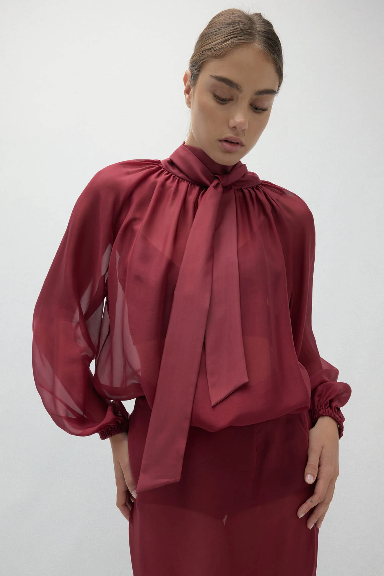 AMARA SILK ORGANZA BLOUSE - Image 15