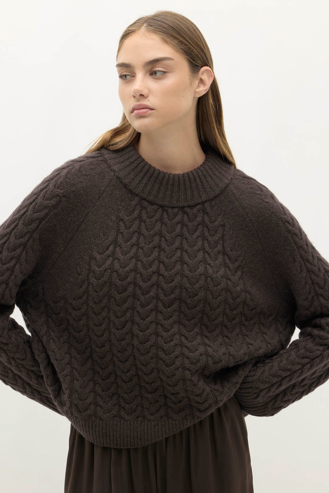 BAILEY CABLEKNIT MOCK NECK - Image 11