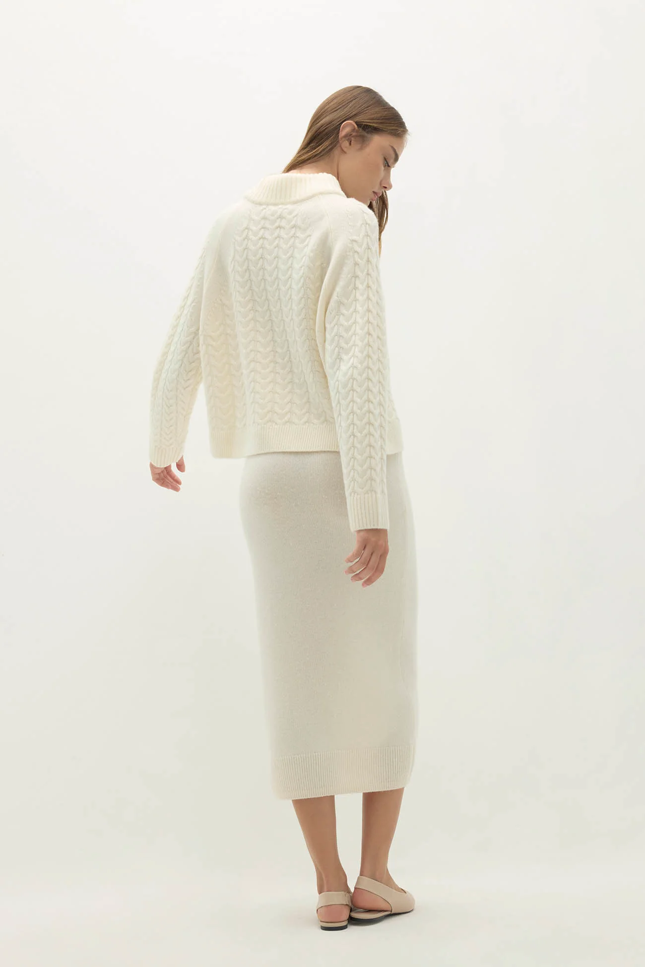BAILEY CABLEKNIT MOCK NECK - Image 15