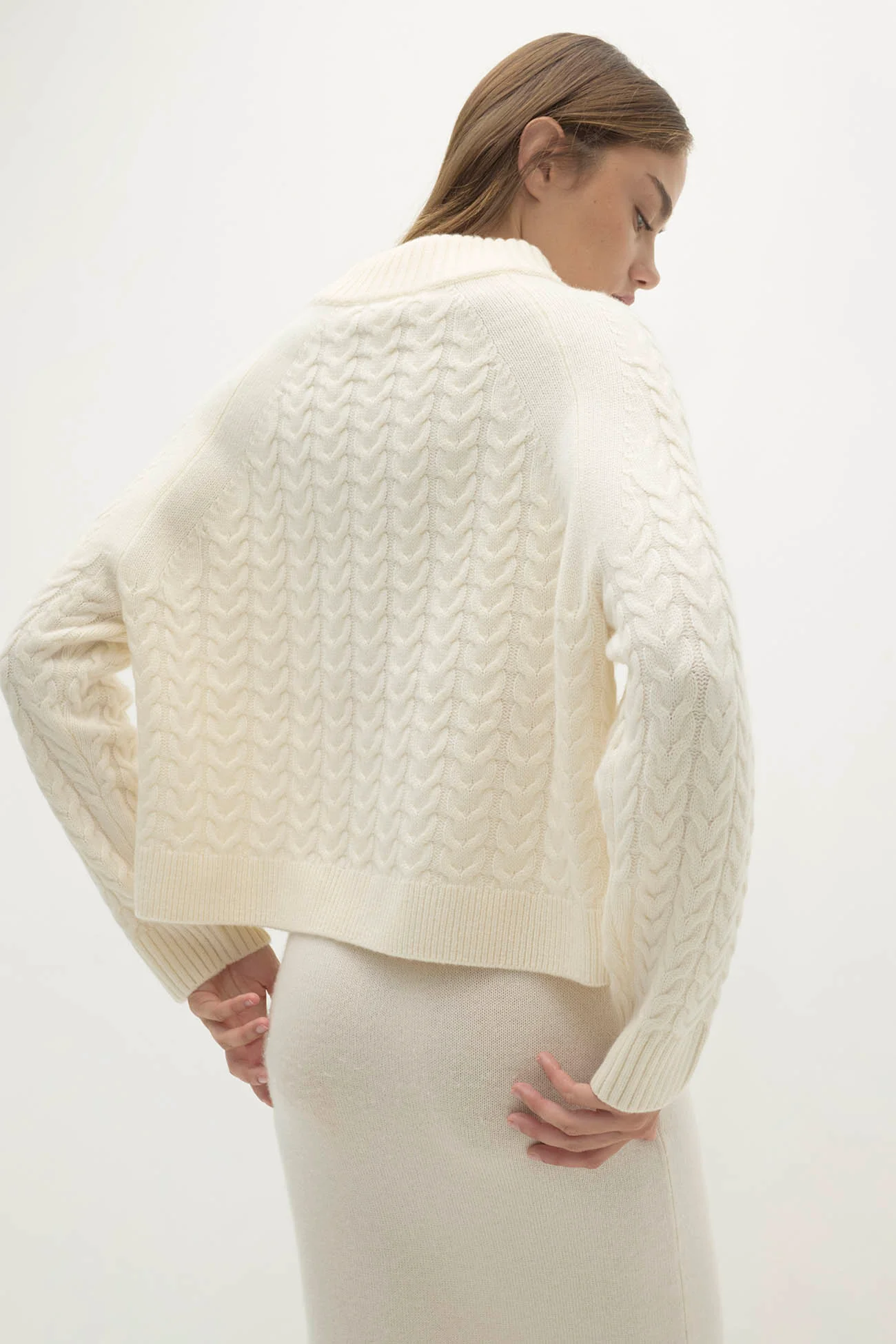 BAILEY CABLEKNIT MOCK NECK - Image 16