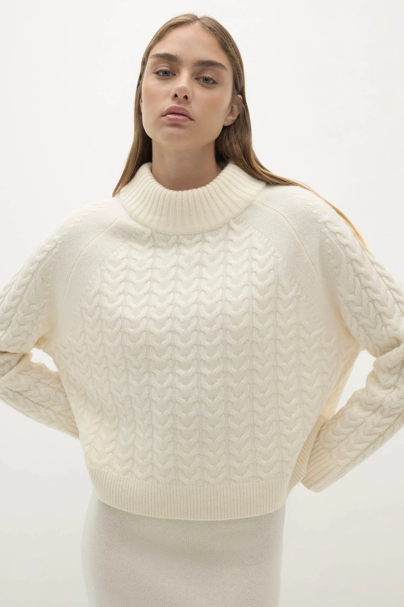 BAILEY CABLEKNIT MOCK NECK - Image 17