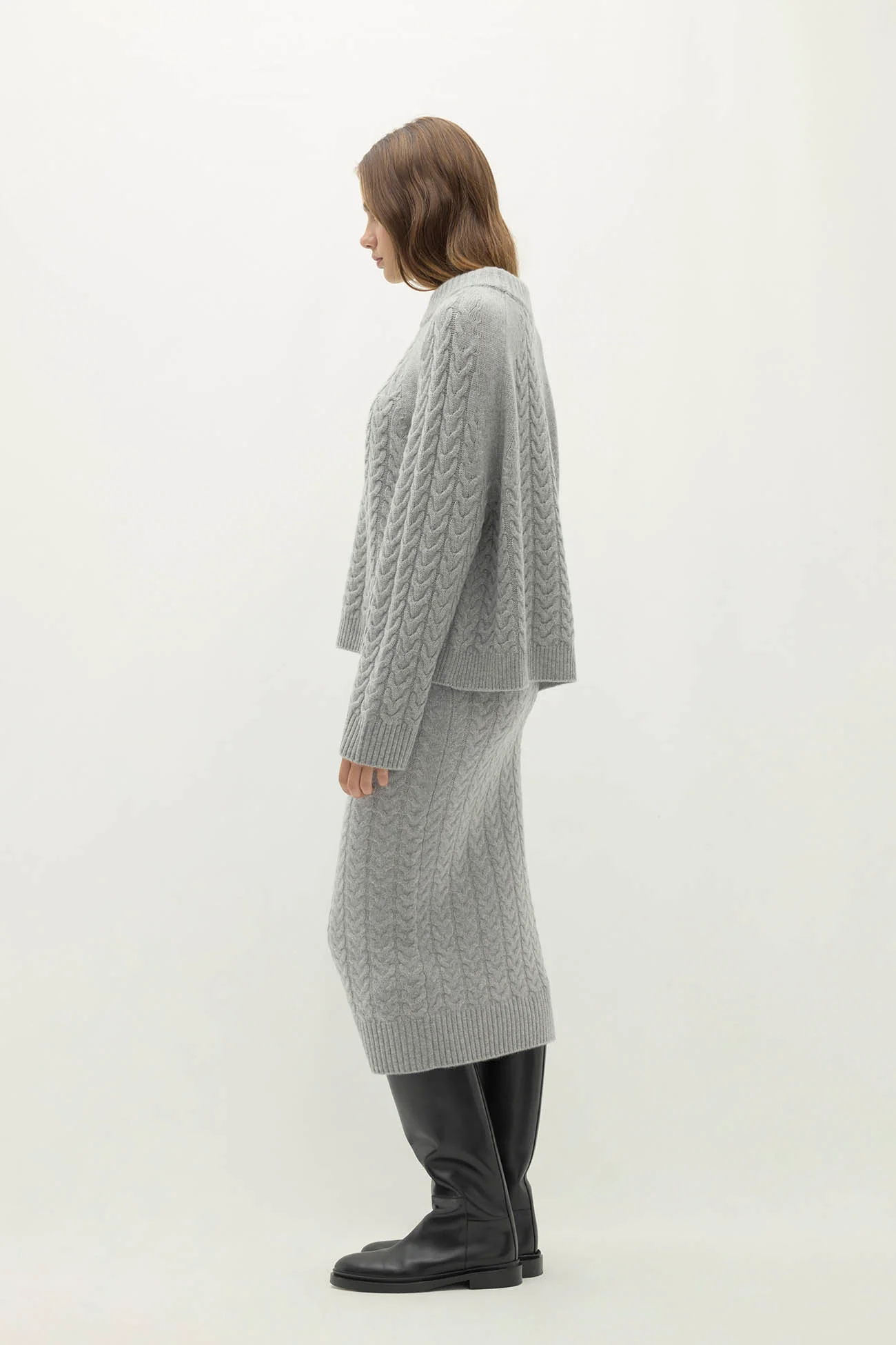 BAILEY CABLEKNIT MOCK NECK - Image 19