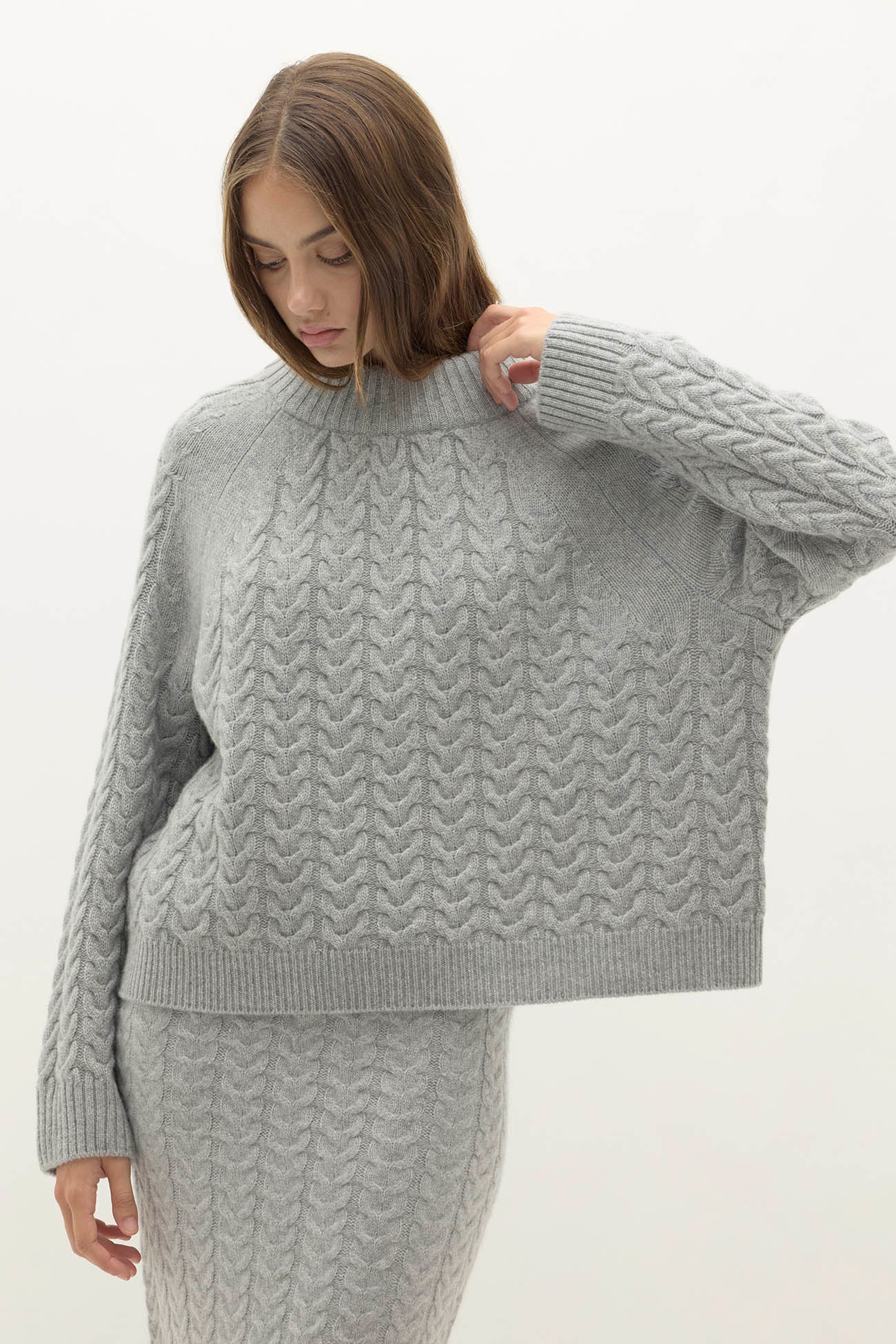 BAILEY CABLEKNIT MOCK NECK - Image 21