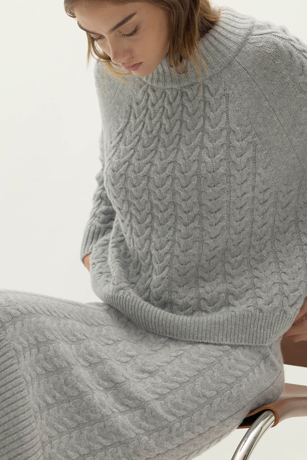 BAILEY CABLEKNIT MOCK NECK - Image 23