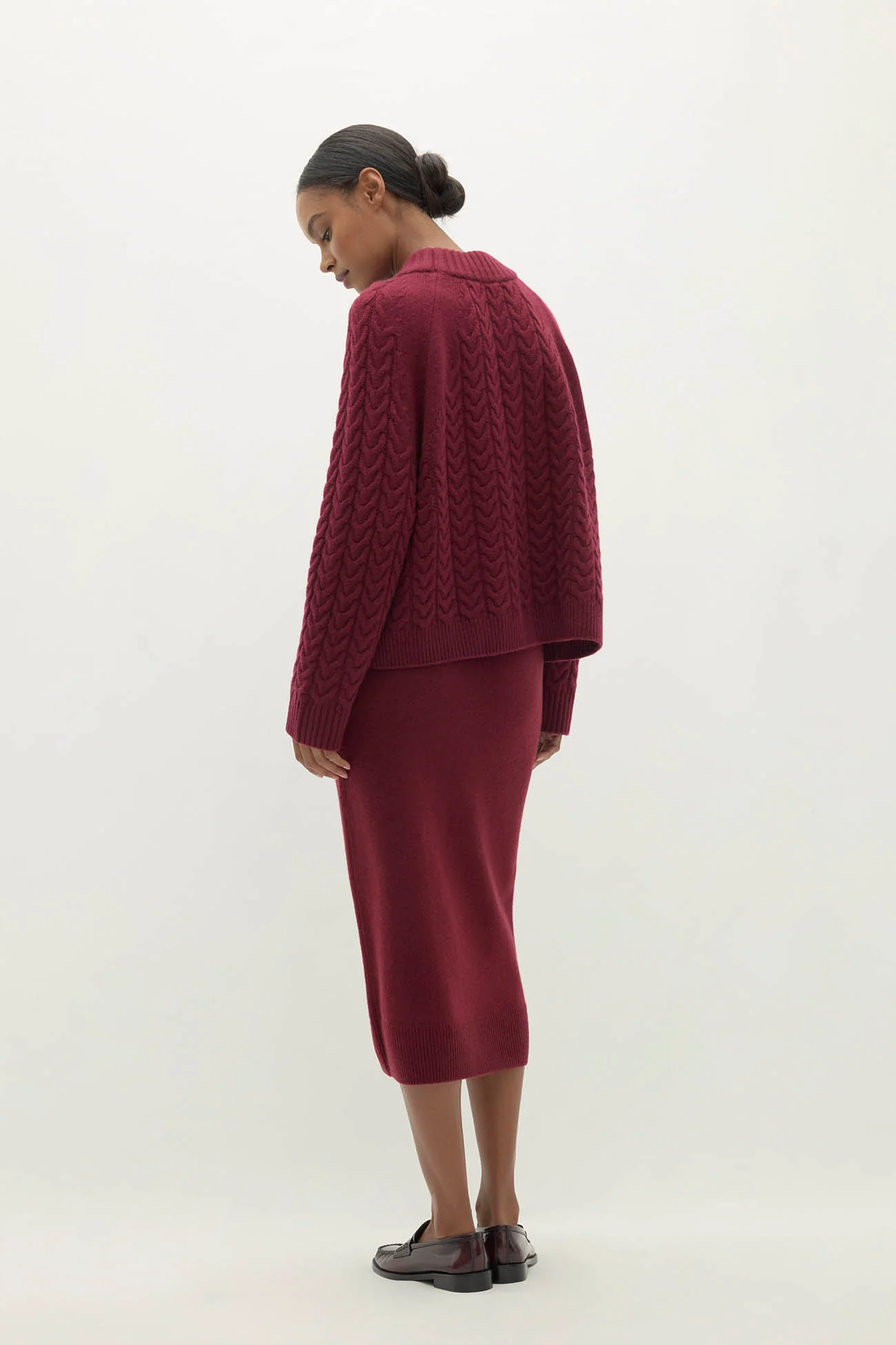 BAILEY CABLEKNIT MOCK NECK - Image 3