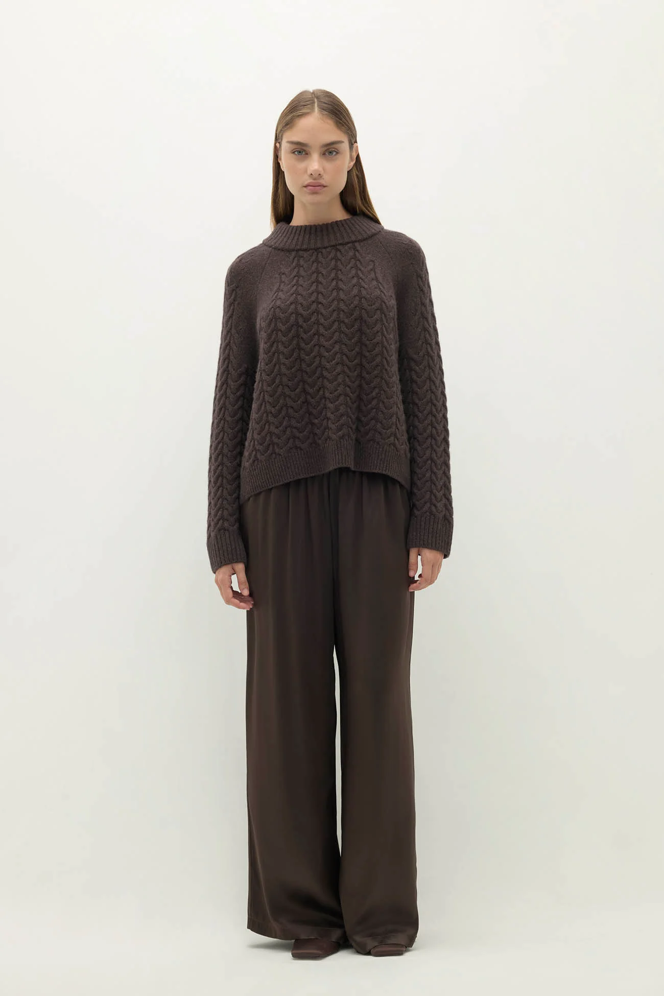 BAILEY CABLEKNIT MOCK NECK - Image 8
