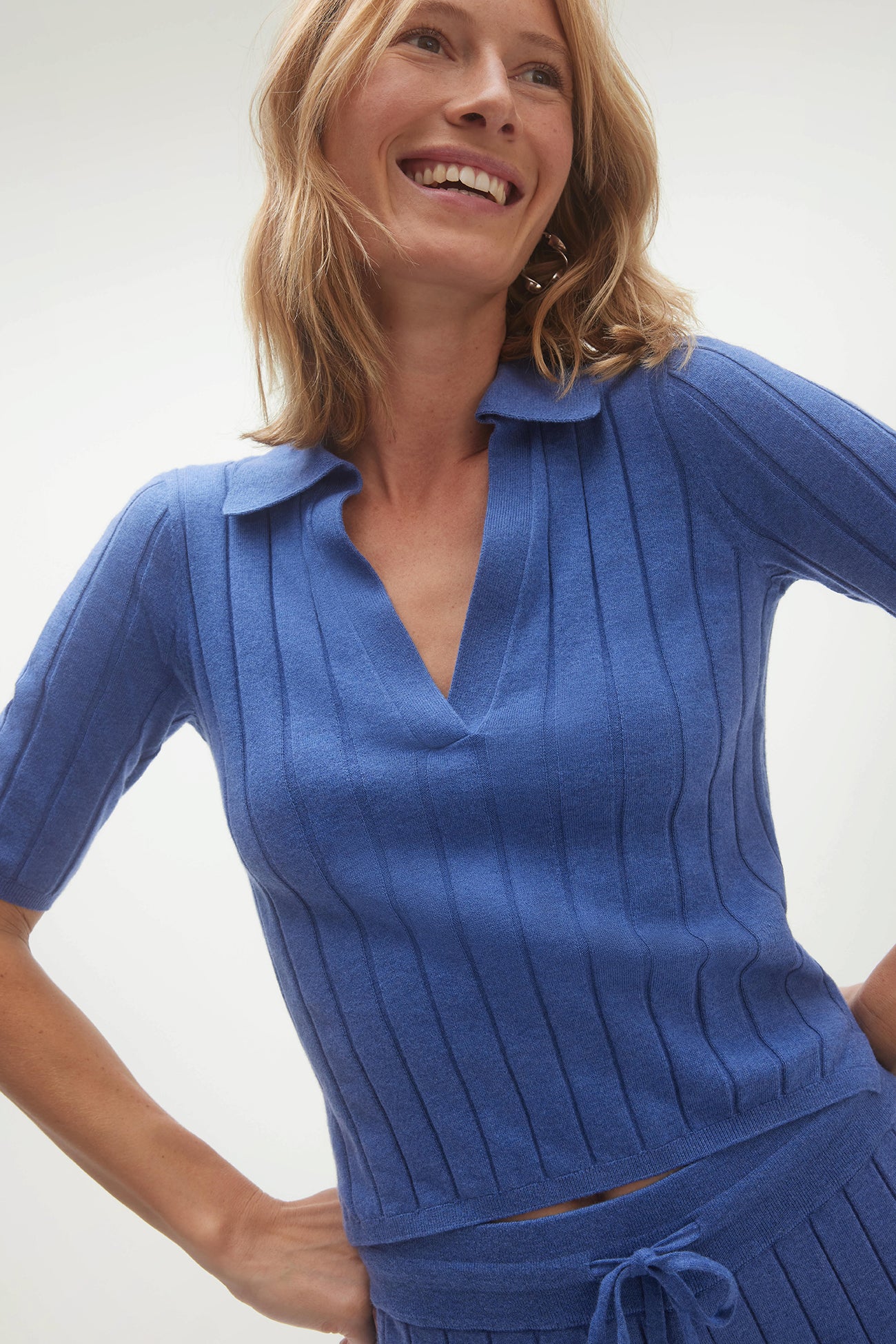 BLAIRE RIBBED POLO - Image 23