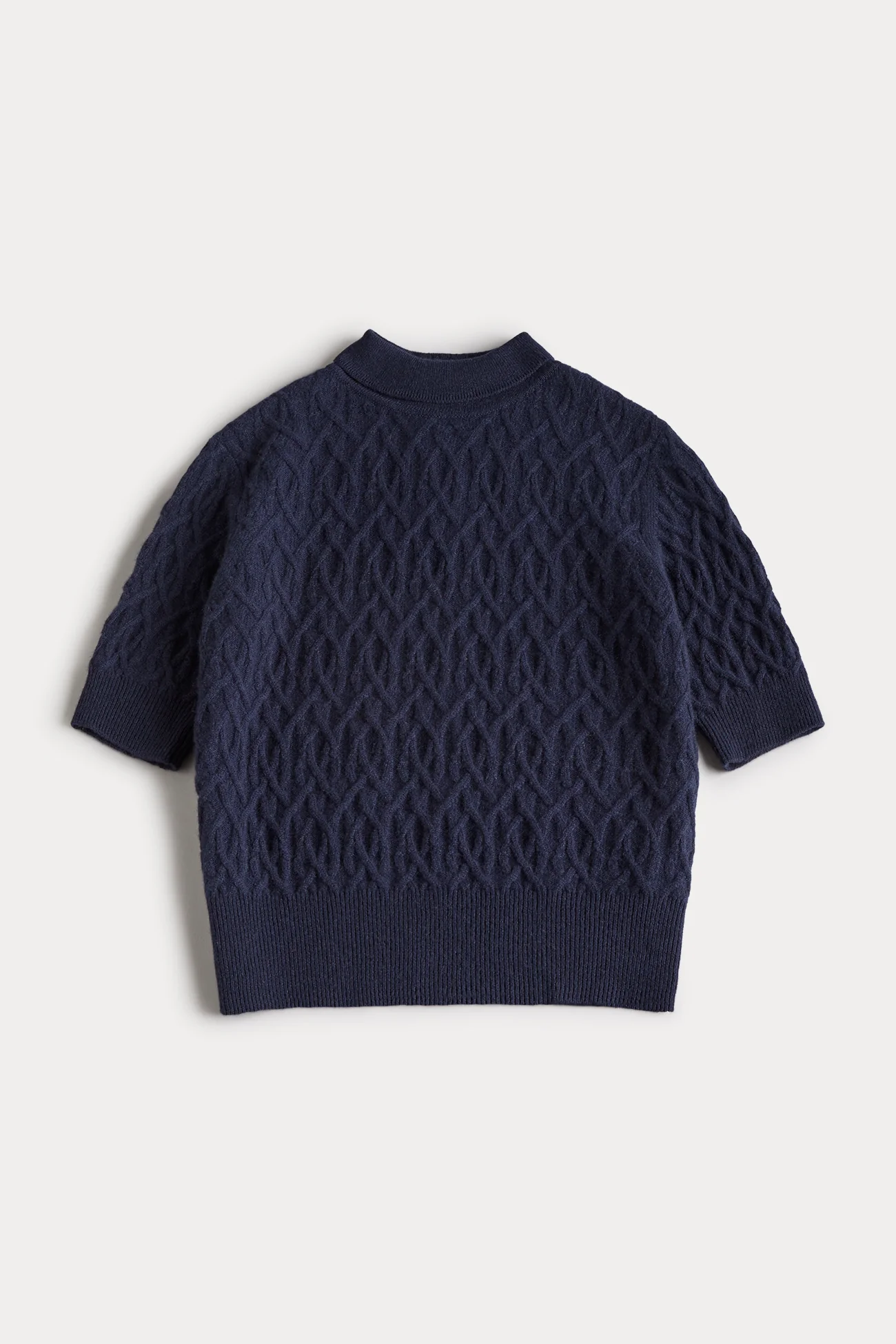 CABLE KNIT MOCK NECK - Image 11