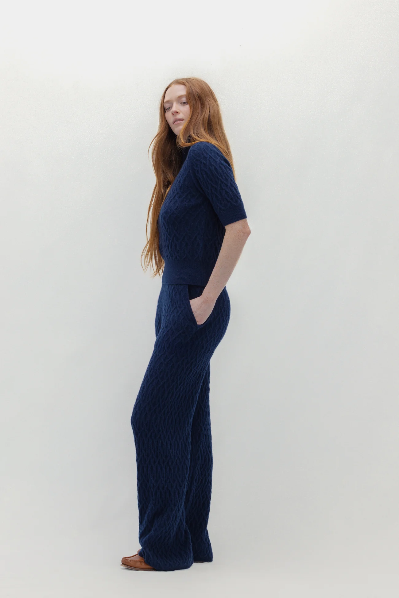 CABLE KNIT MOCK NECK - Image 8