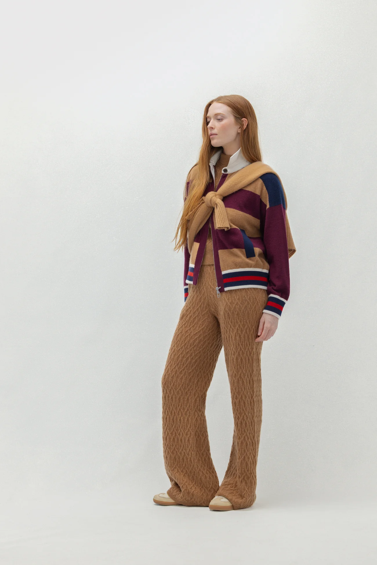 CABLE KNIT WIDE-LEG PANT - Image 2