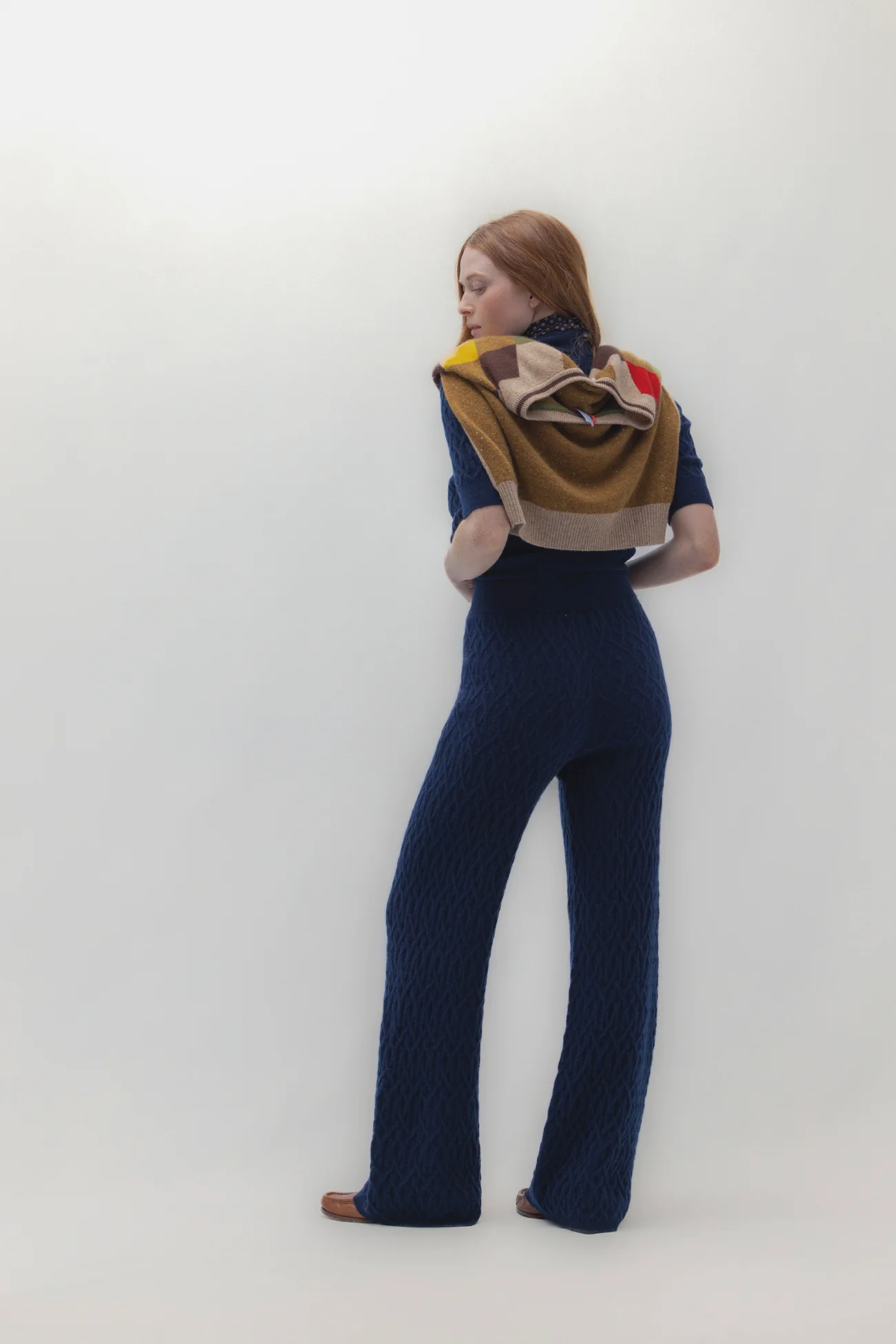 CABLE KNIT WIDE-LEG PANT - Image 7