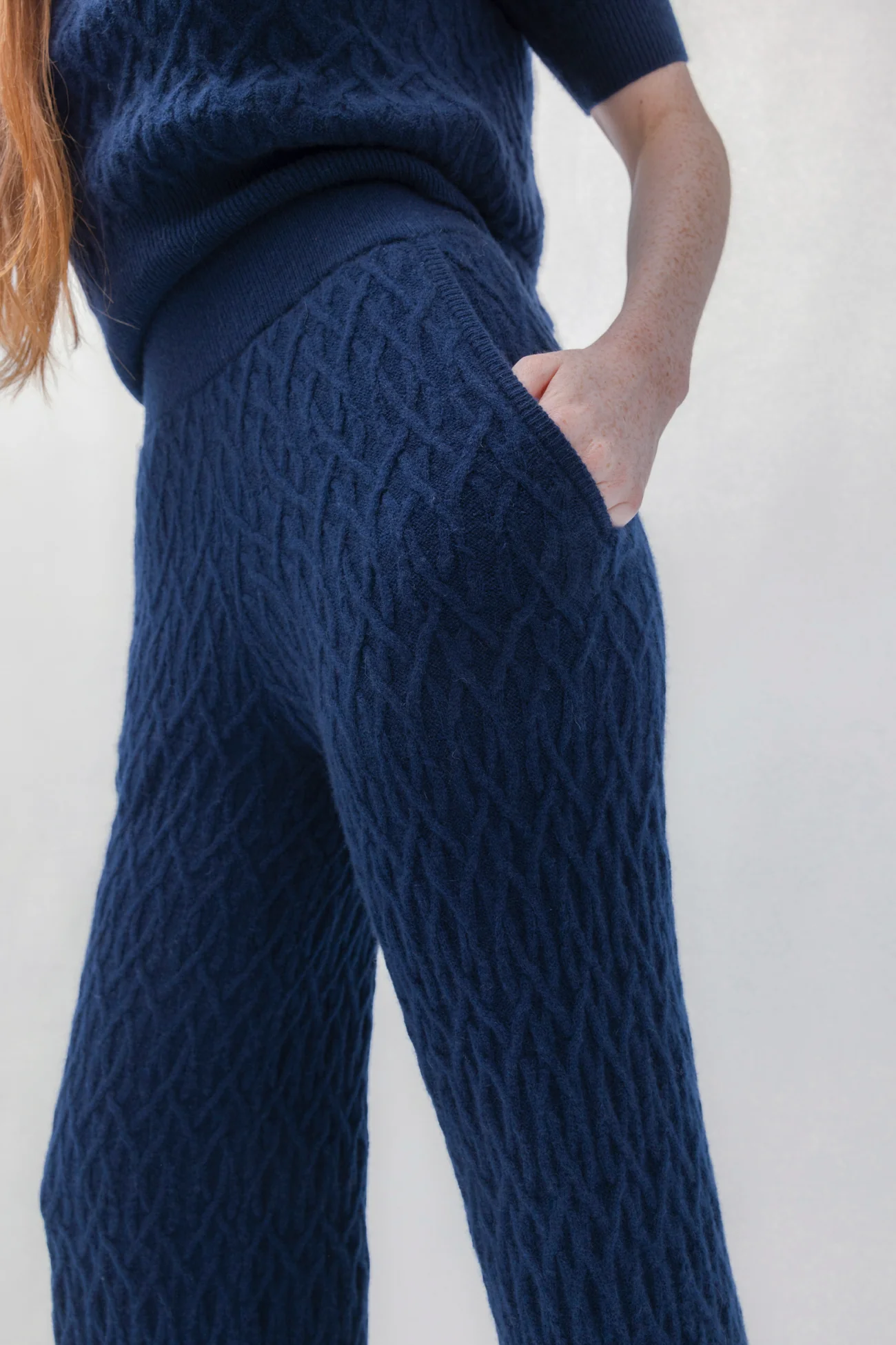CABLE KNIT WIDE-LEG PANT - Image 9