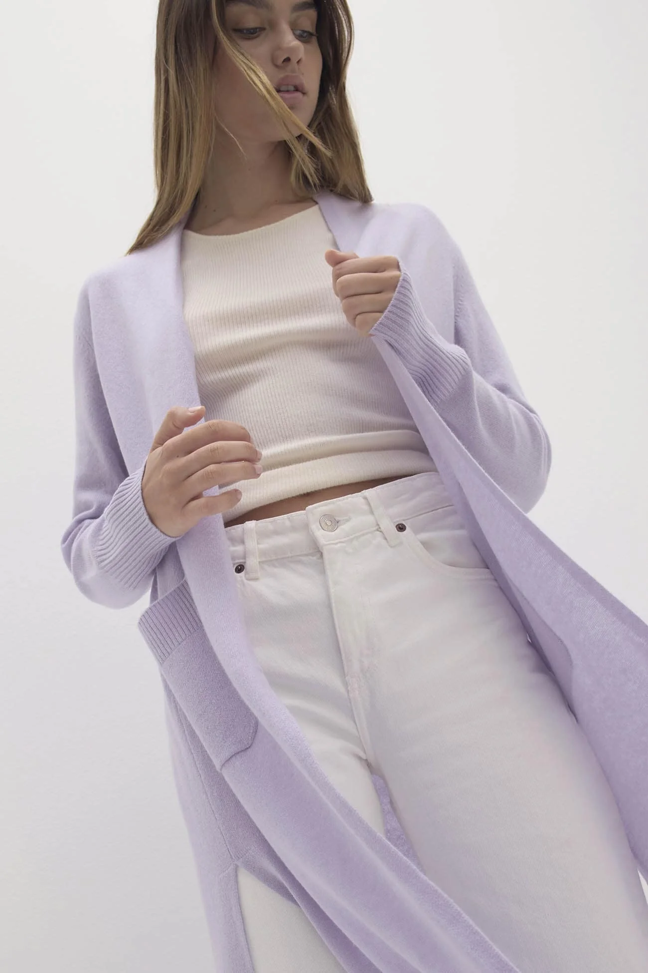 CARMELA LONGLINE CASHMERE CARDIGAN - Image 4