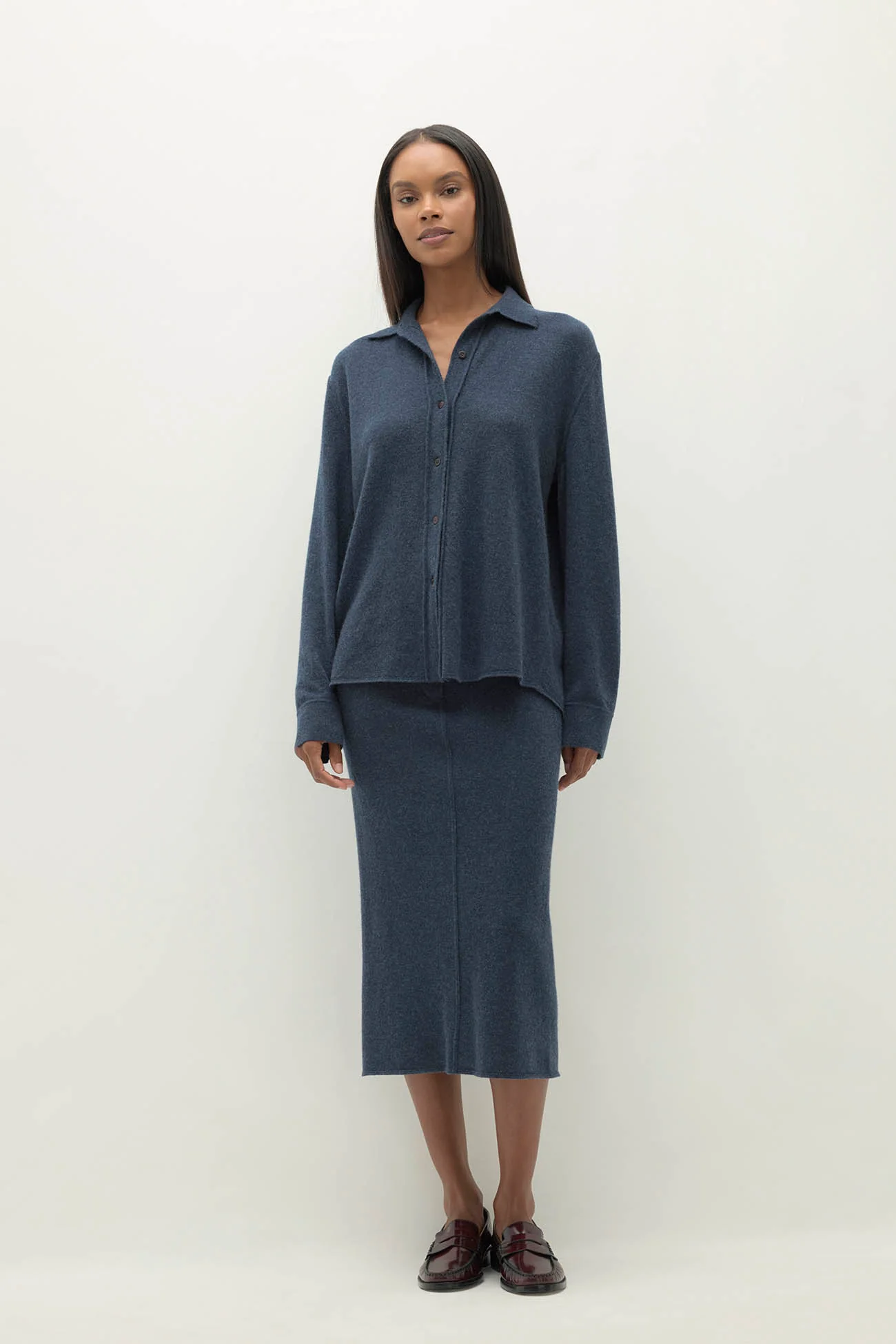 CATANIA DENIM CASHMERE SHIRT
