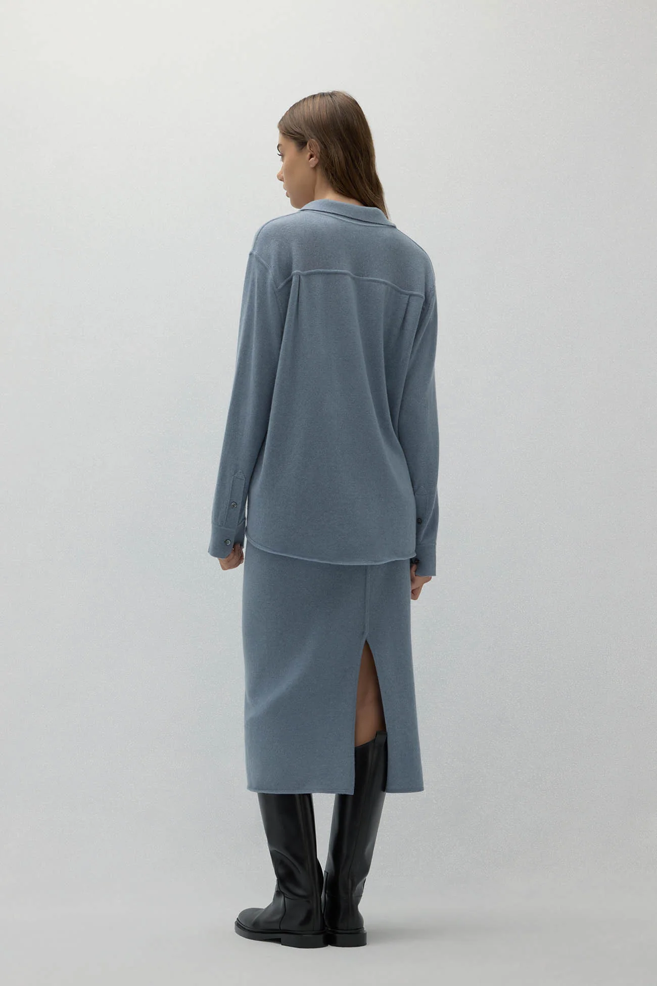 CATANIA DENIM CASHMERE SHIRT - Image 12