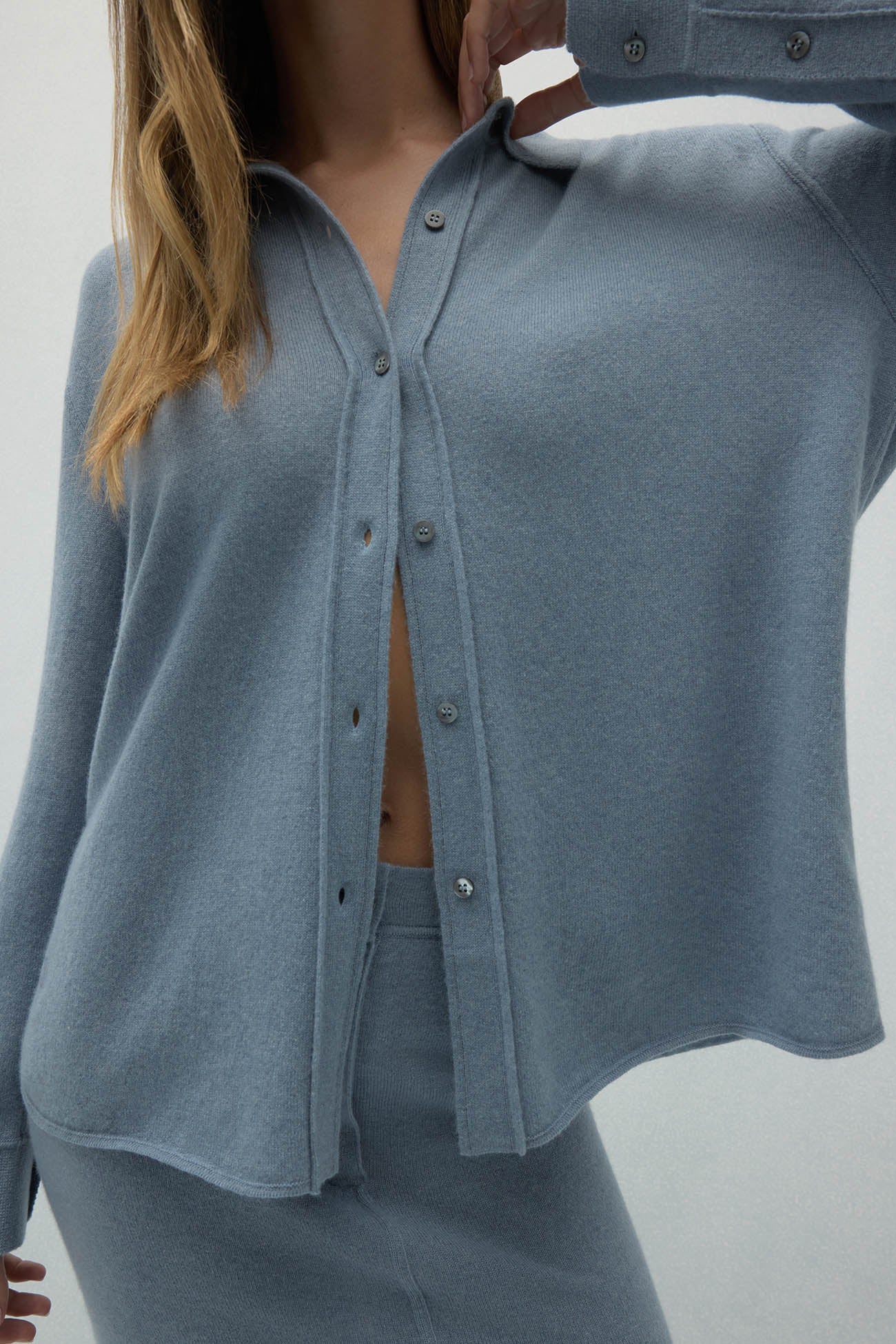 CATANIA DENIM CASHMERE SHIRT - Image 13