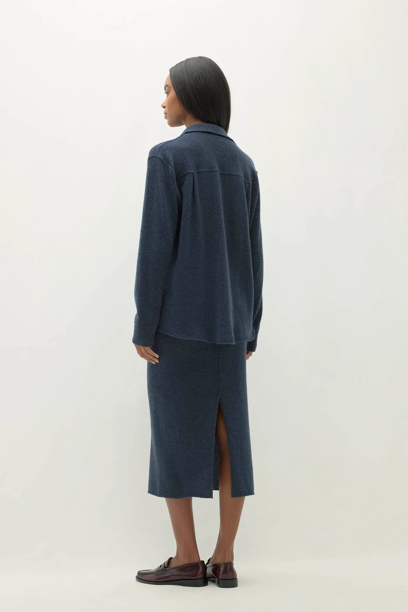 CATANIA DENIM CASHMERE SHIRT - Image 3
