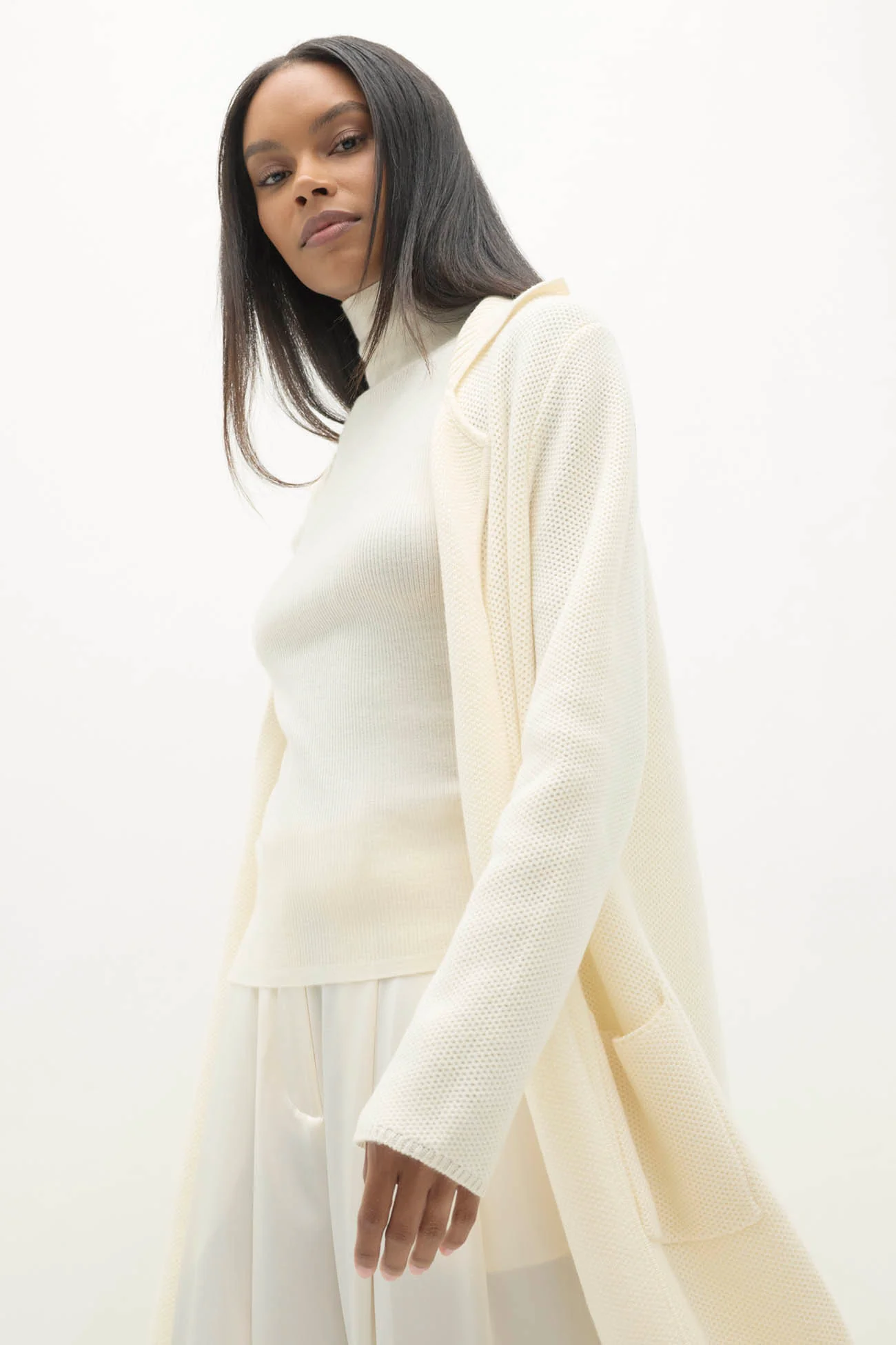DARYA LONGLINE CASHMERE CARDIGAN - Image 10