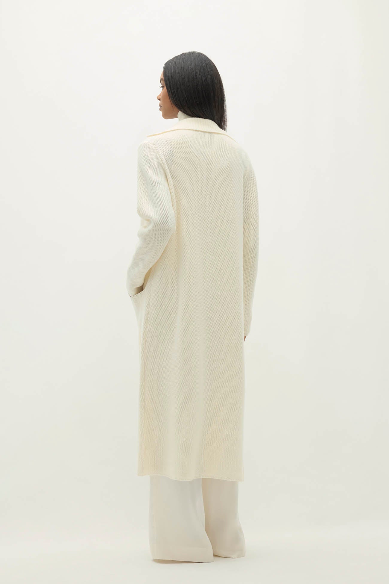 DARYA LONGLINE CASHMERE CARDIGAN - Image 8