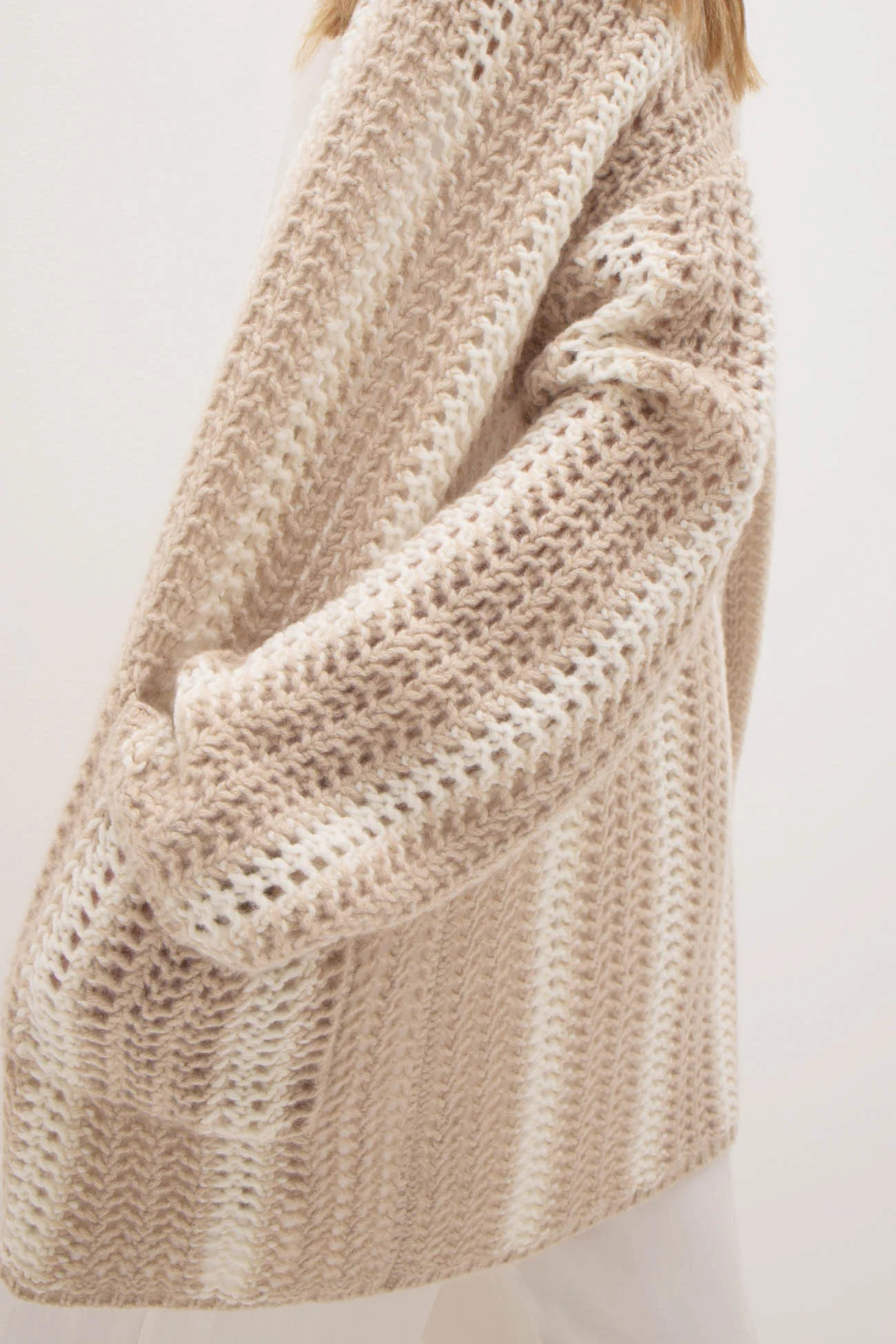 DEJA STRIPED CASHMERE CARDIGAN - Image 4