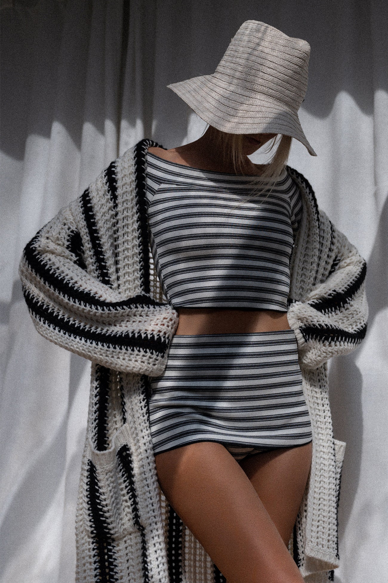DEJA STRIPED CASHMERE CARDIGAN - Image 9