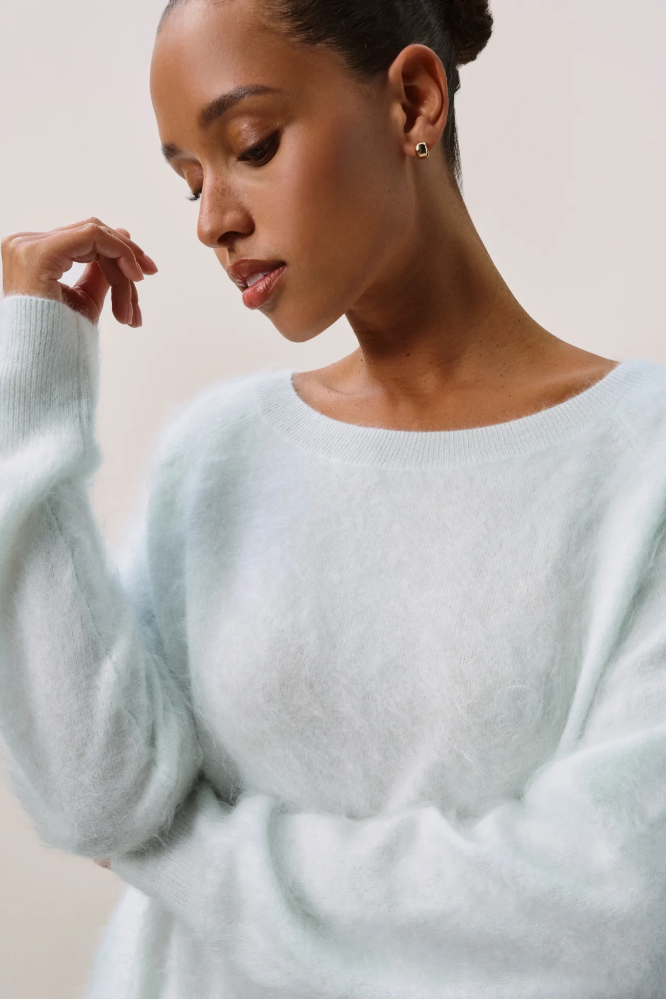 DOVE BRUSHED CASHMERE BOATNECK - Image 11