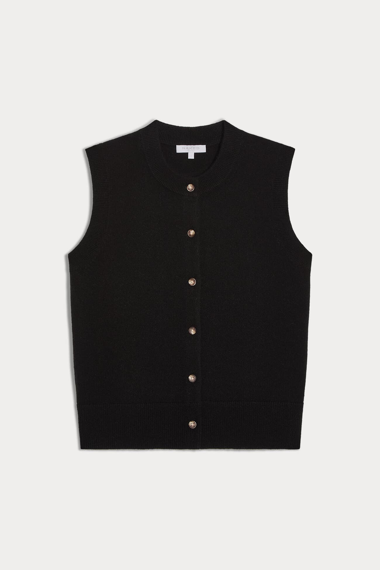 EMMALINE BUTTON-UP CASHMERE SWEATER VEST - Image 12