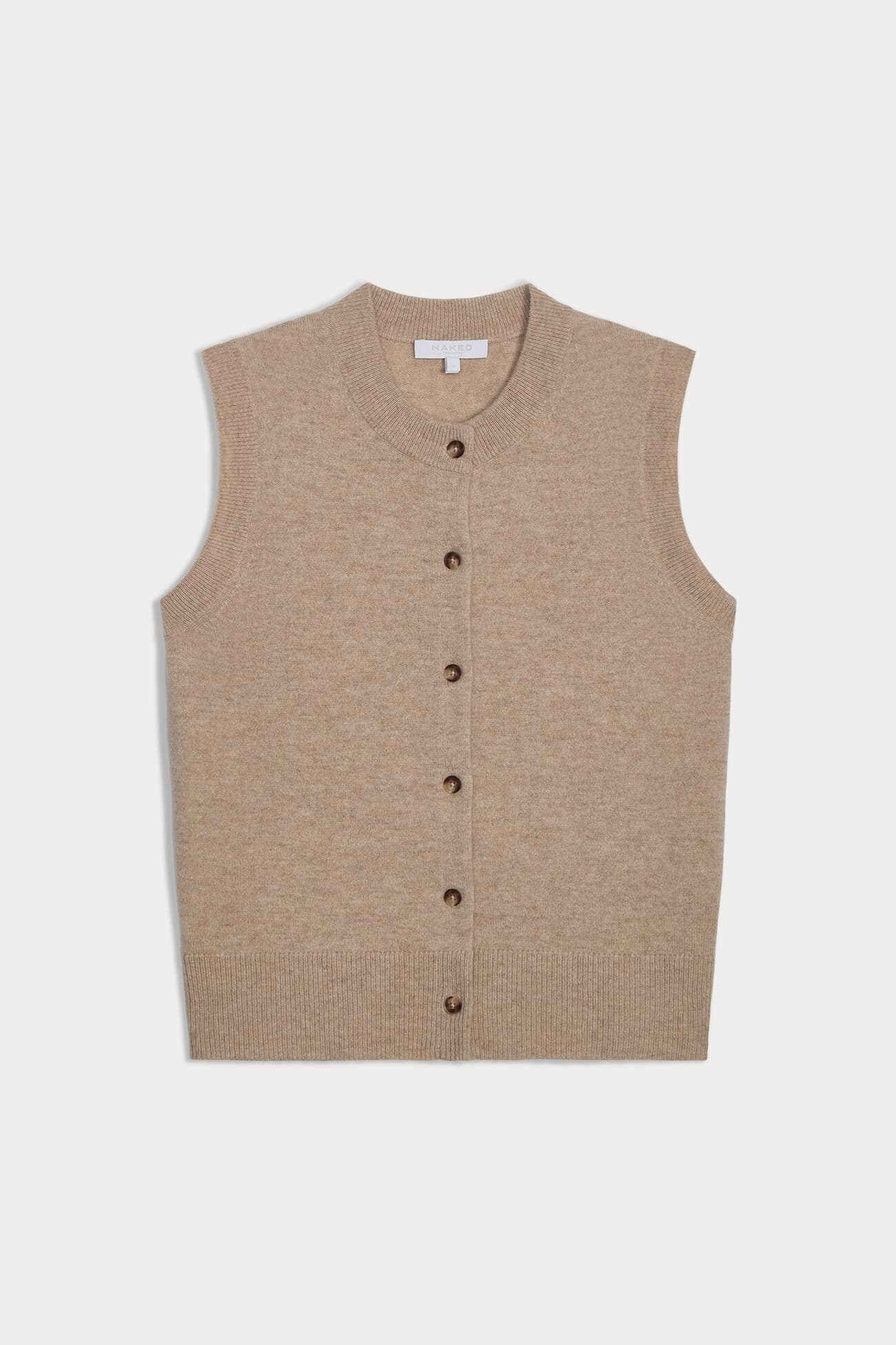 EMMALINE BUTTON-UP CASHMERE SWEATER VEST - Image 24