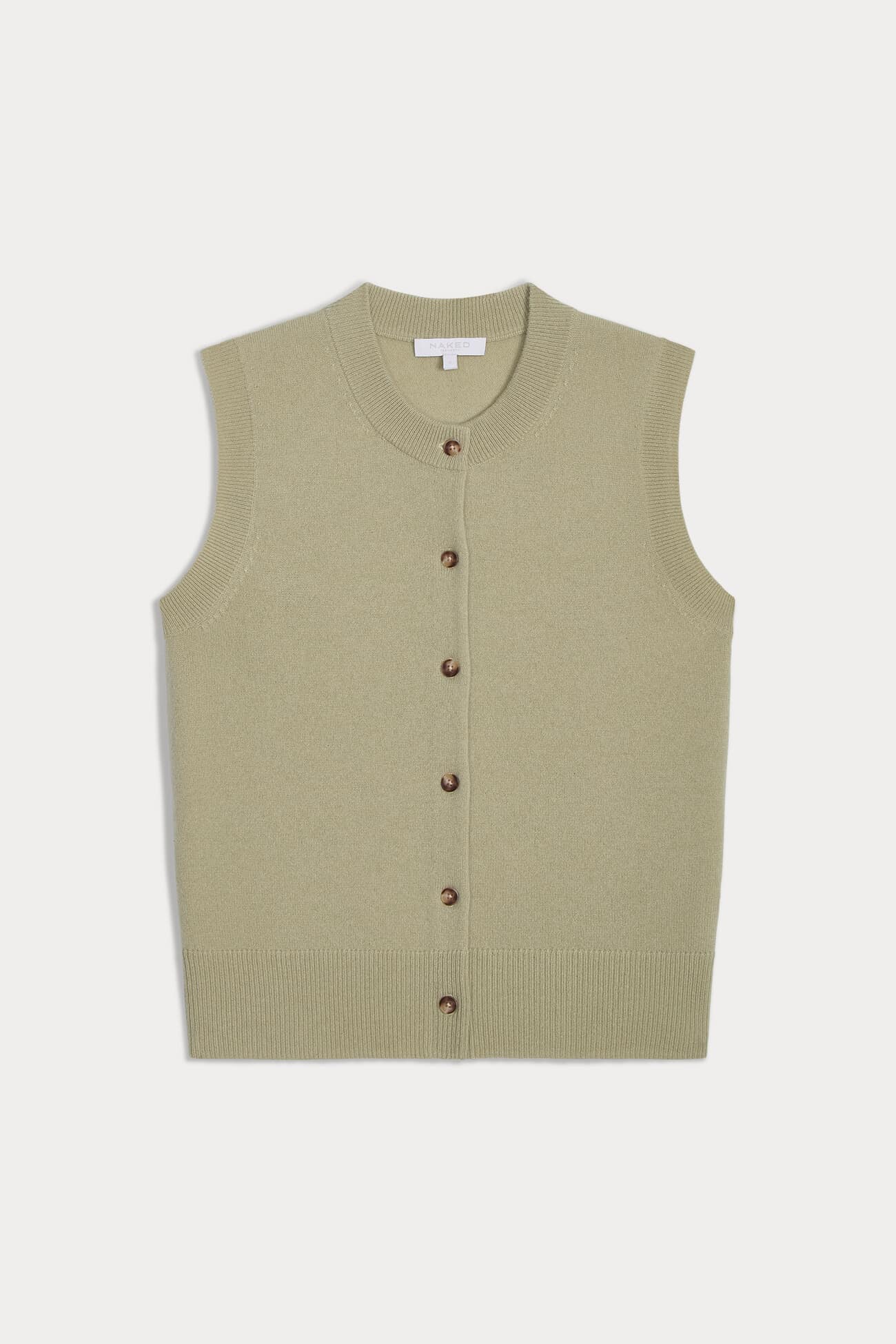 EMMALINE BUTTON-UP CASHMERE SWEATER VEST - Image 6