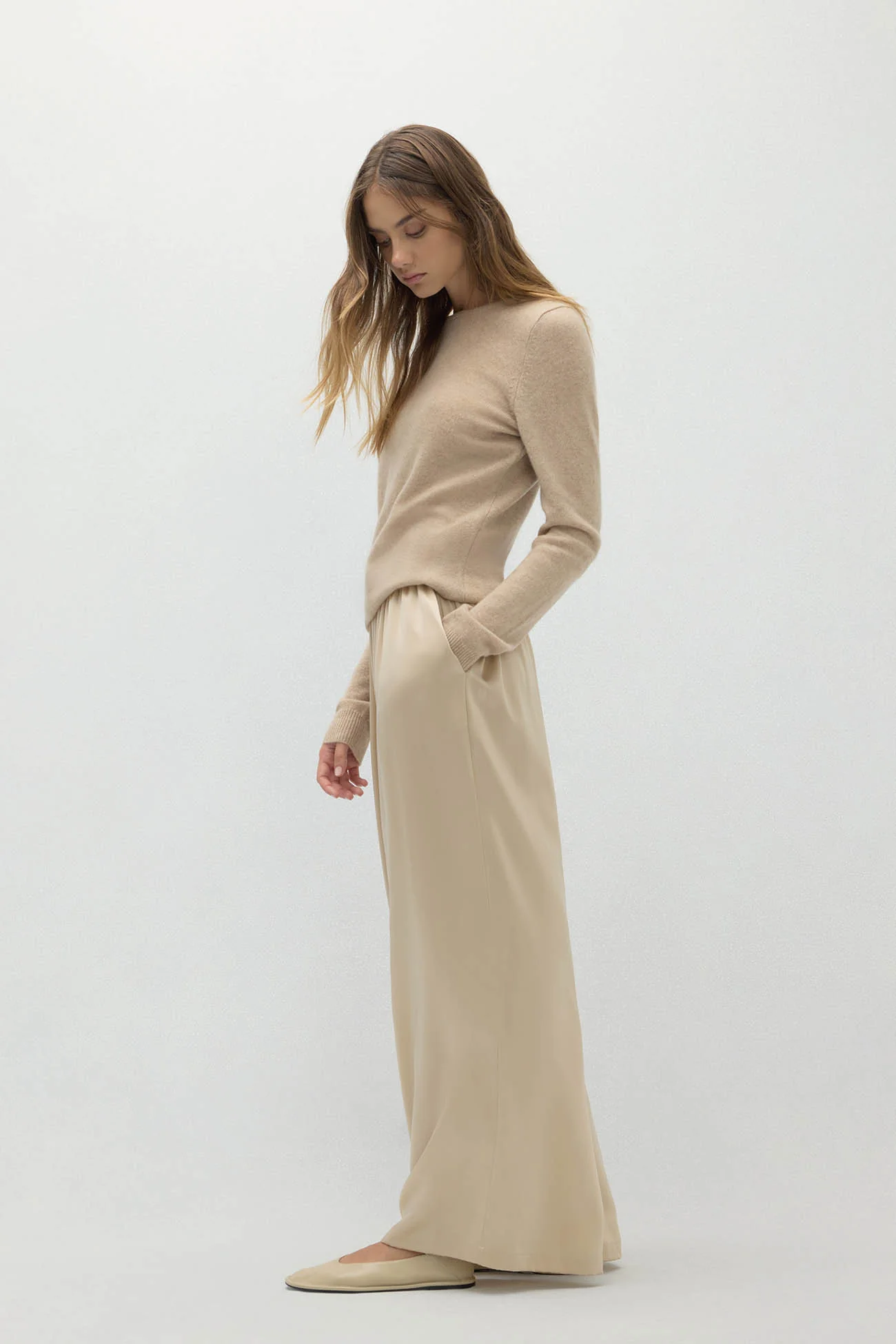 EVAN SILK WIDE LEG PANT | 30" INSEAM - Image 13