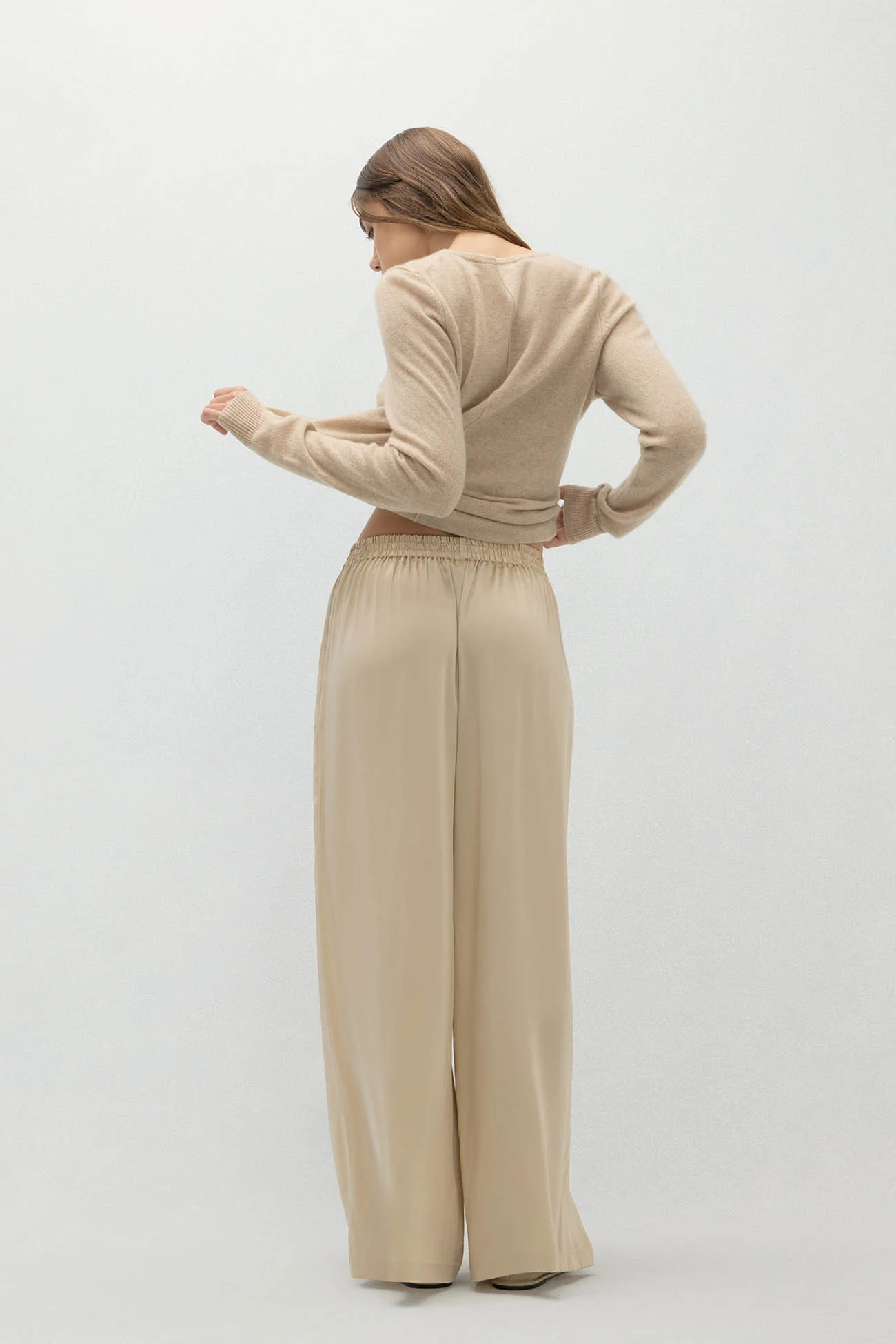 EVAN SILK WIDE LEG PANT | 30" INSEAM - Image 14