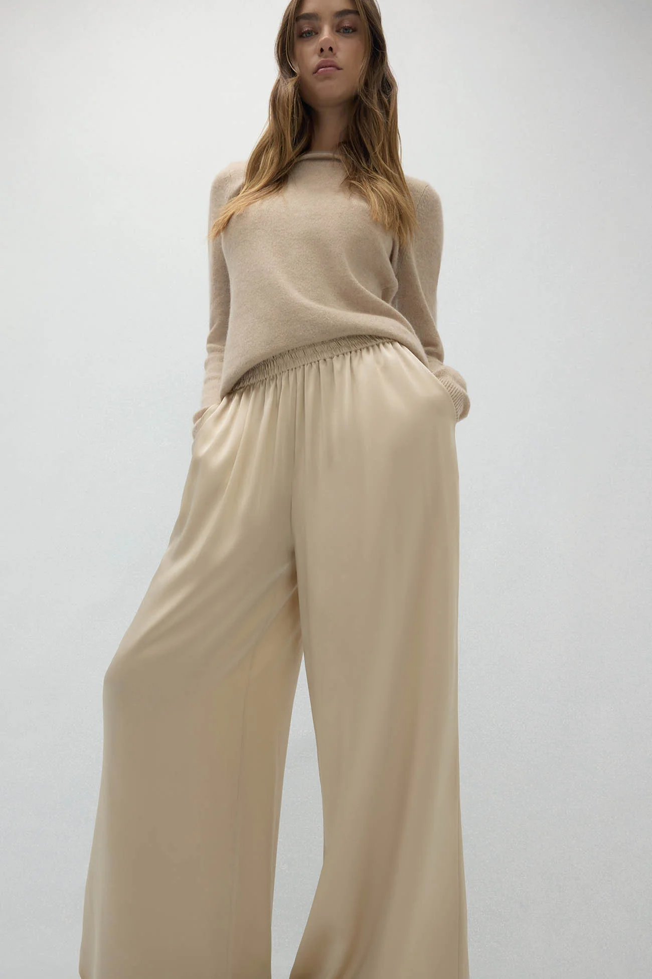 EVAN SILK WIDE LEG PANT | 30" INSEAM - Image 15