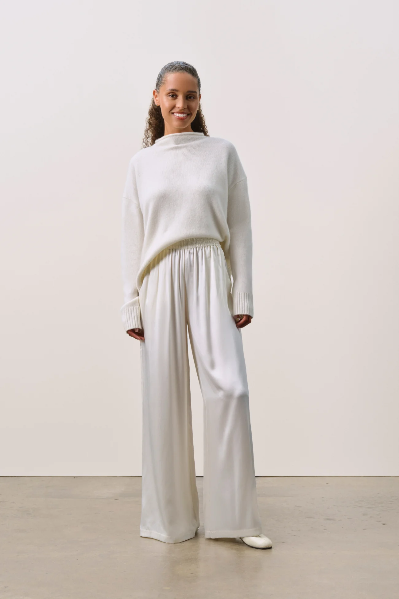 EVAN SILK WIDE LEG PANT | 30" INSEAM - Image 26