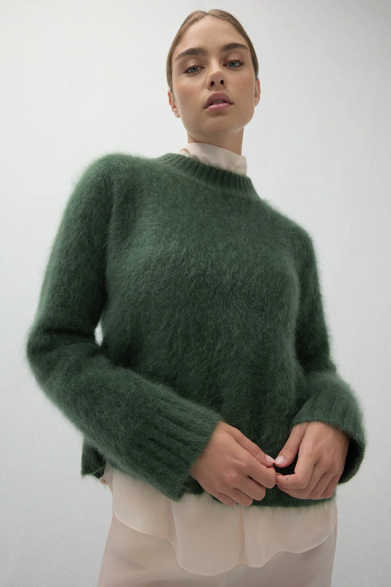 FEDERICA BRUSHED CASHMERE CREWNECK - Image 12