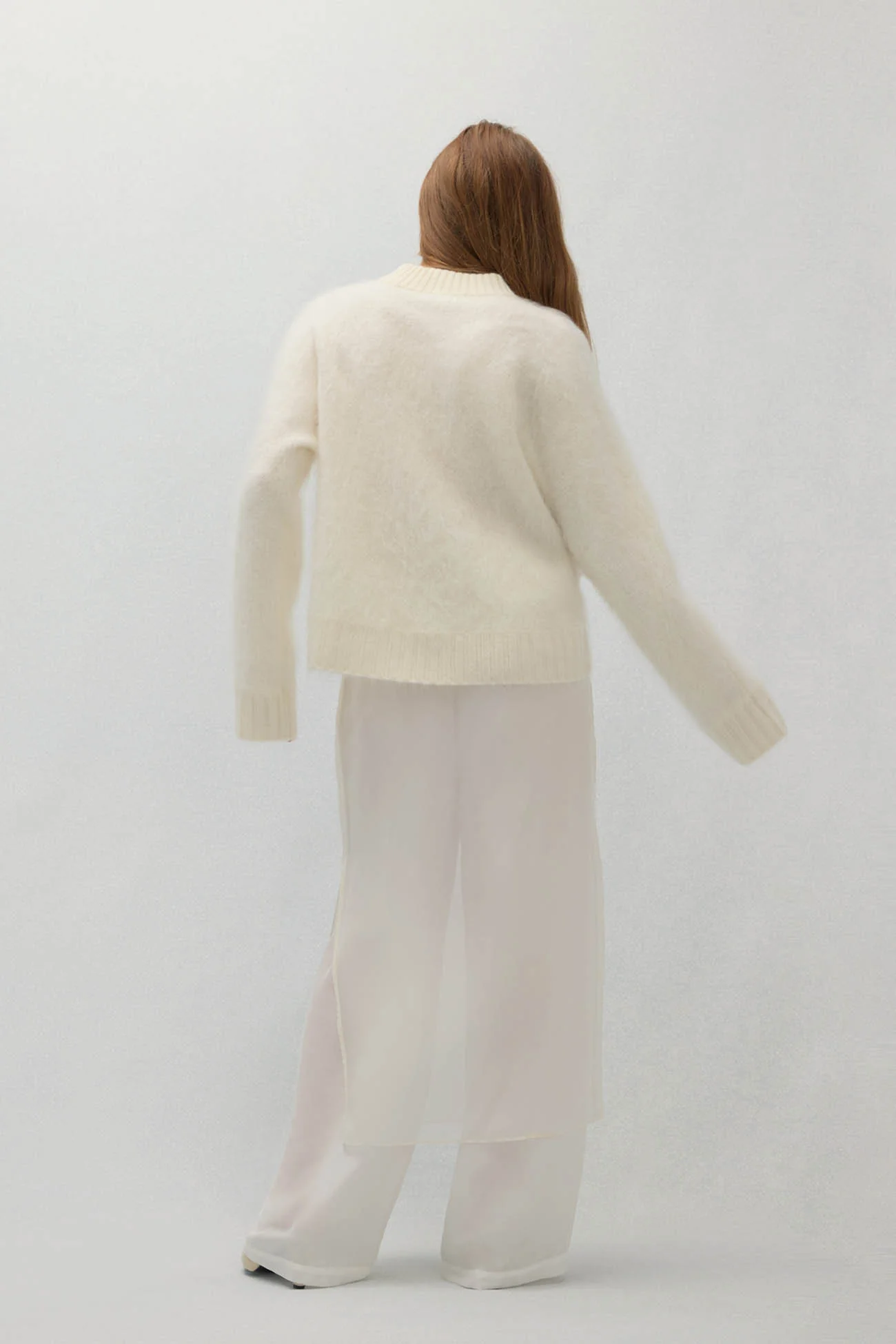 FEDERICA BRUSHED CASHMERE CREWNECK - Image 3