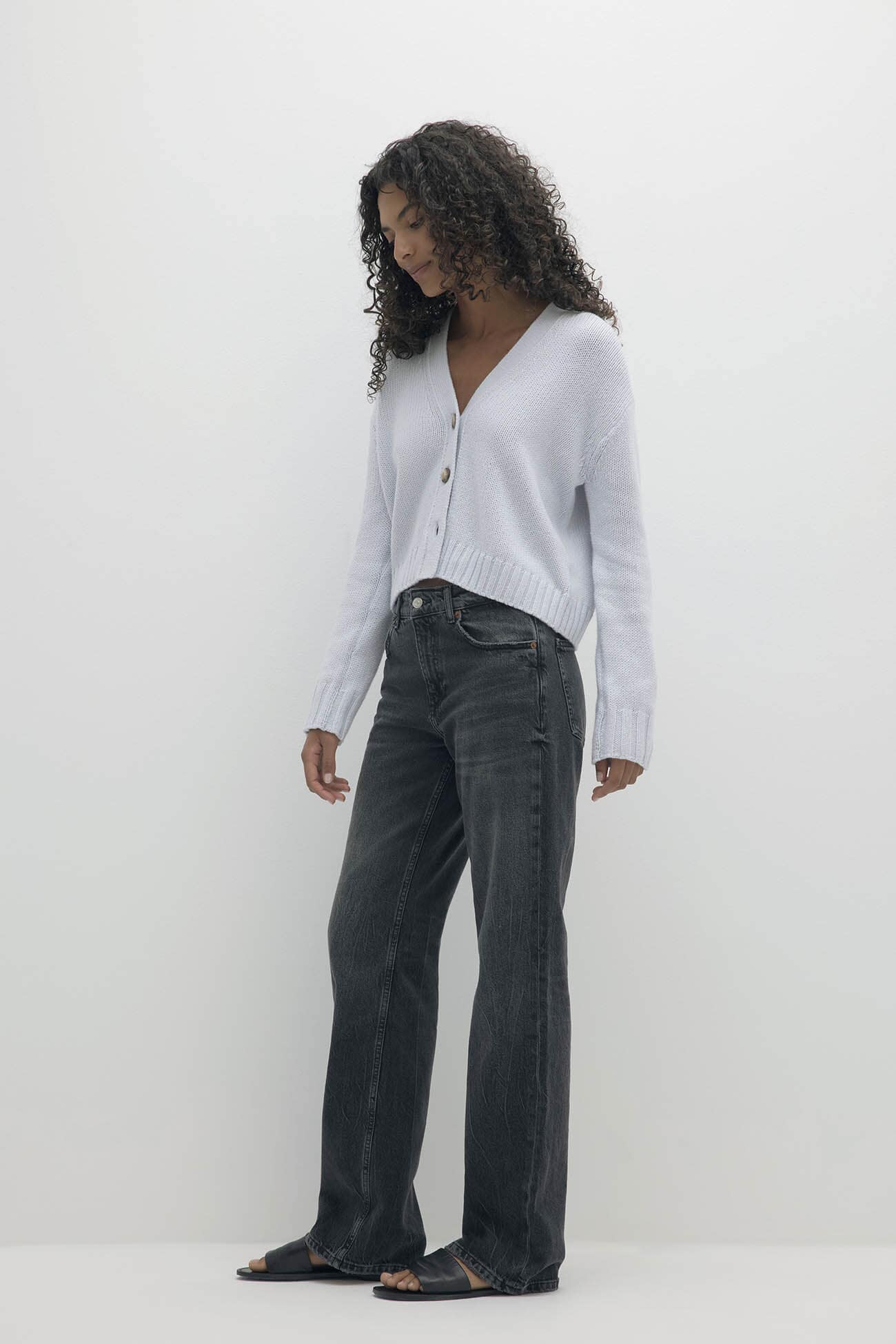 GENEVIEVE ORGANIC CASHMERE BLEND CARDIGAN - Image 2