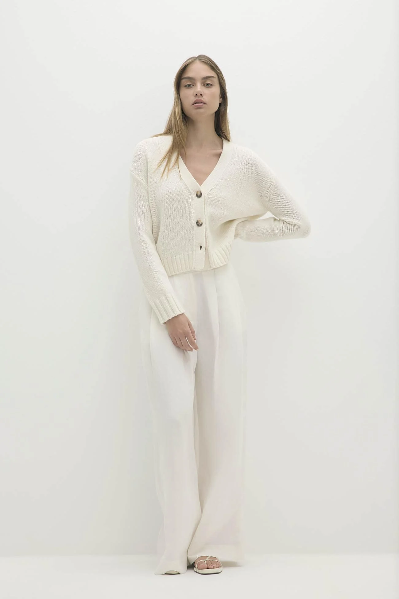 GENEVIEVE ORGANIC CASHMERE BLEND CARDIGAN - Image 7