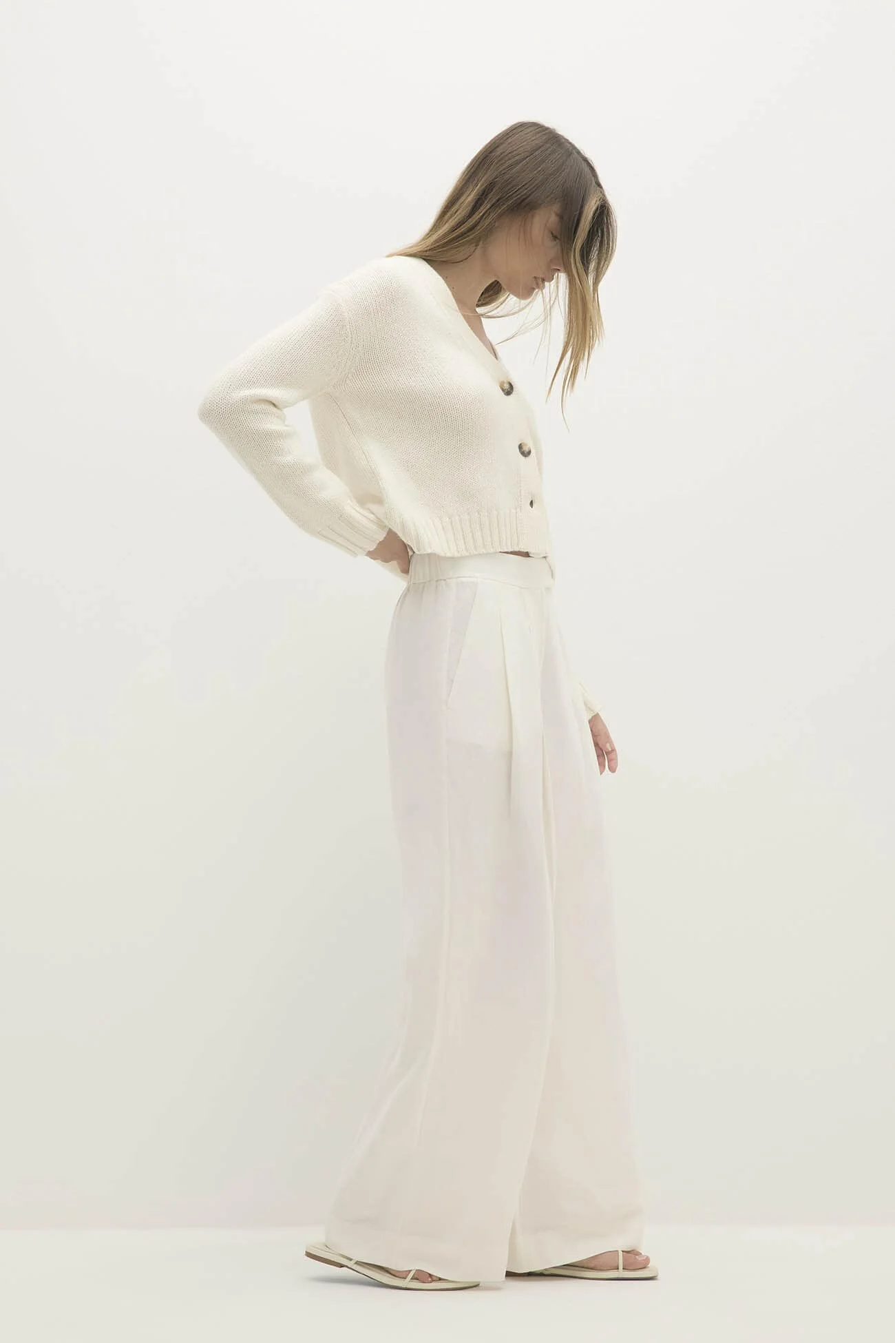 GENEVIEVE ORGANIC CASHMERE BLEND CARDIGAN - Image 9