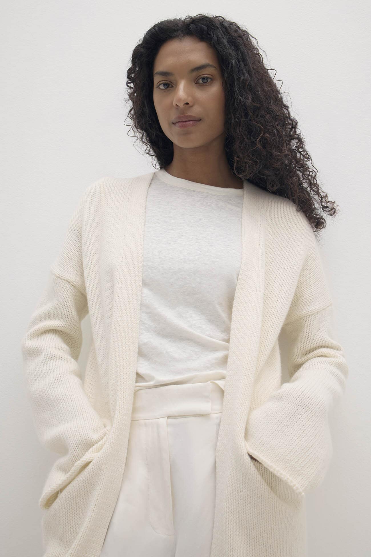 HARRIET LONGLINE ORGANIC CASHMERE BLEND CARDIGAN - Image 10