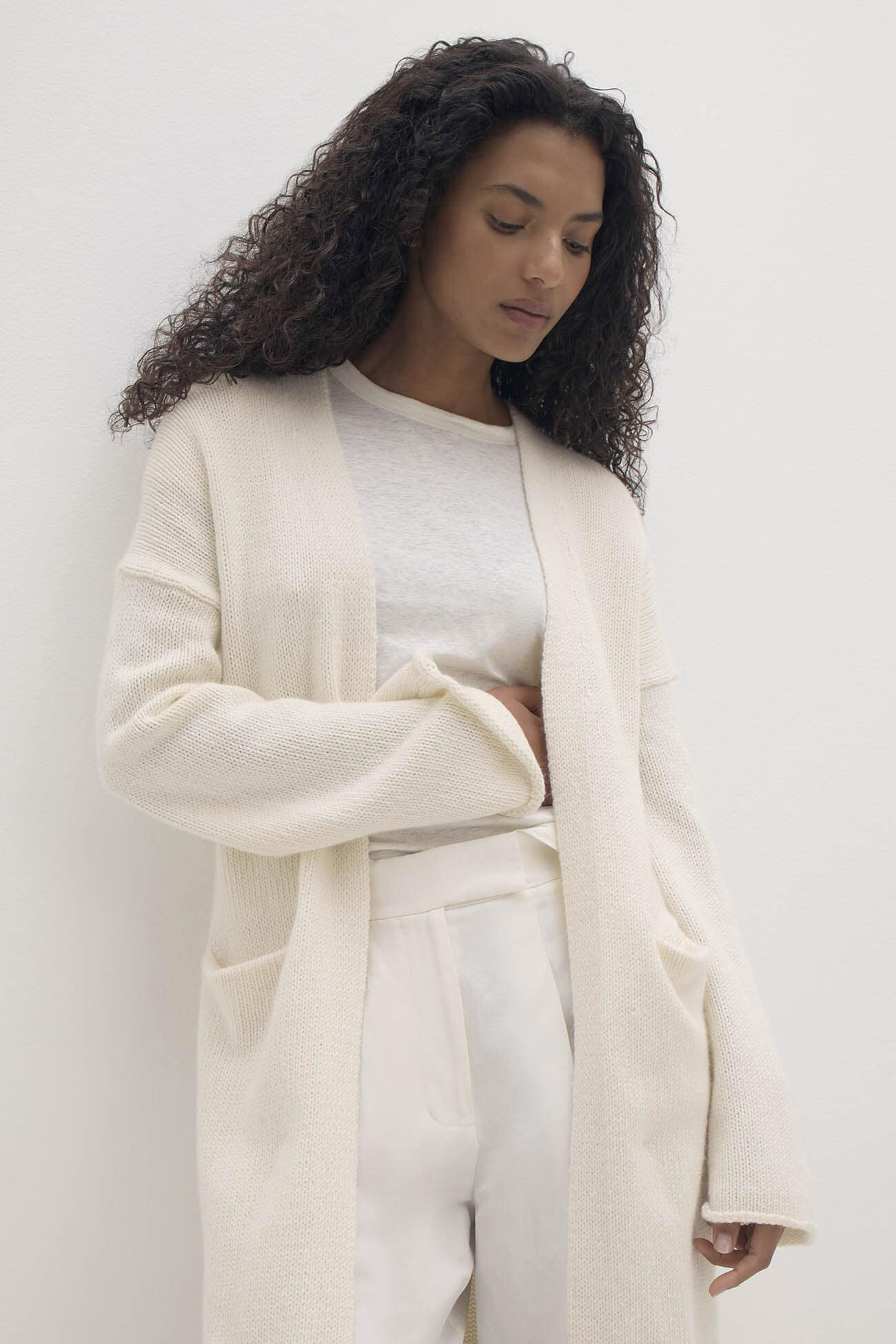 HARRIET LONGLINE ORGANIC CASHMERE BLEND CARDIGAN - Image 11