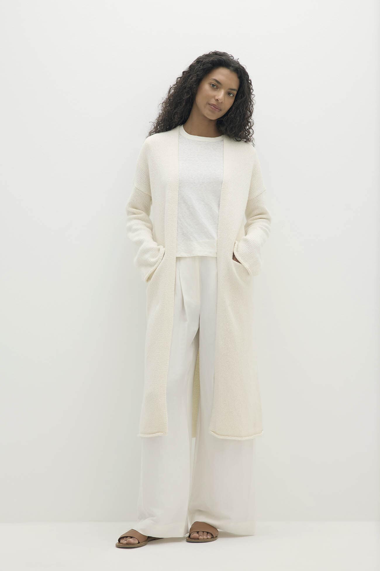 HARRIET LONGLINE ORGANIC CASHMERE BLEND CARDIGAN - Image 7