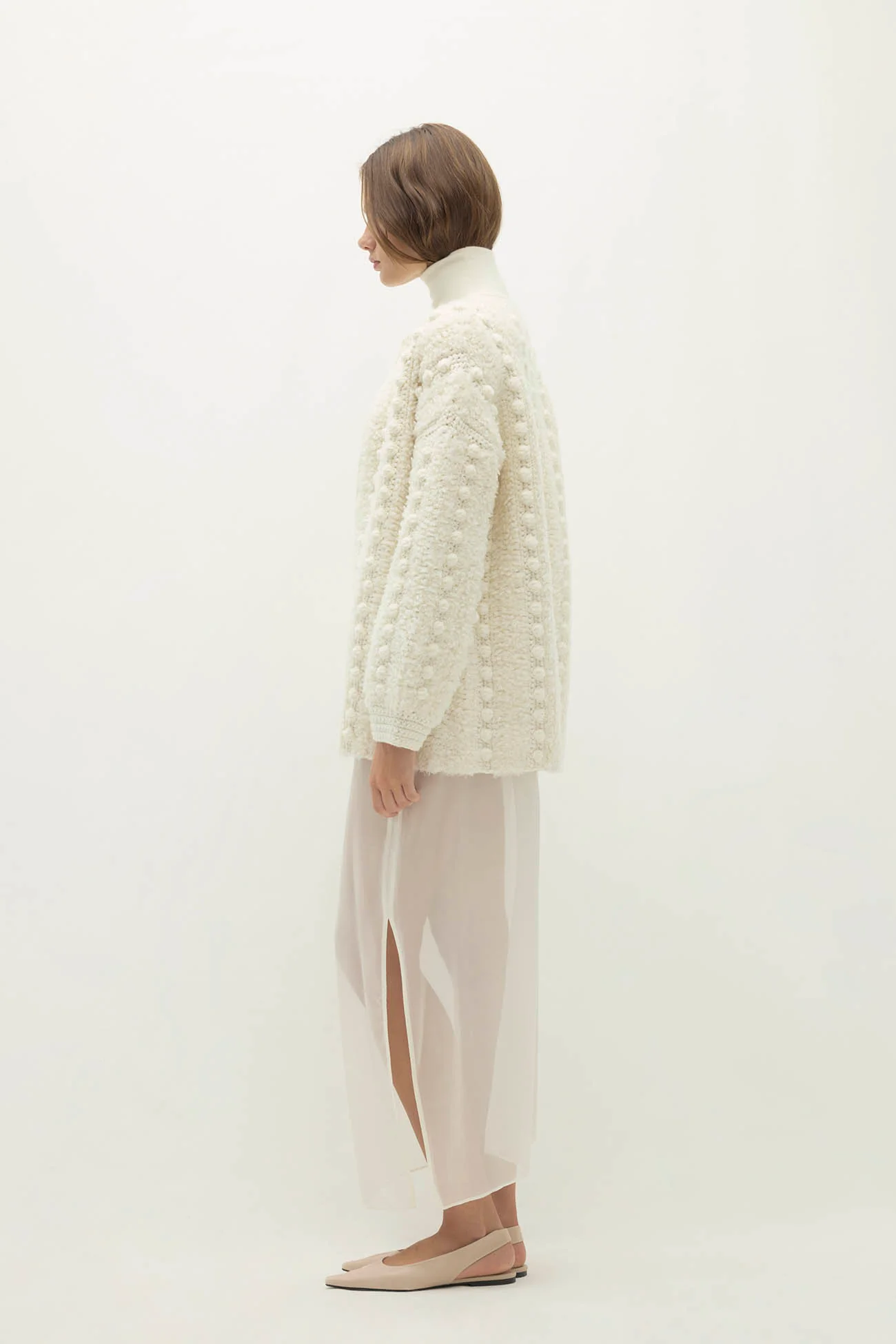 ISA HAND KNIT BUBBLE CARDIGAN - Image 3