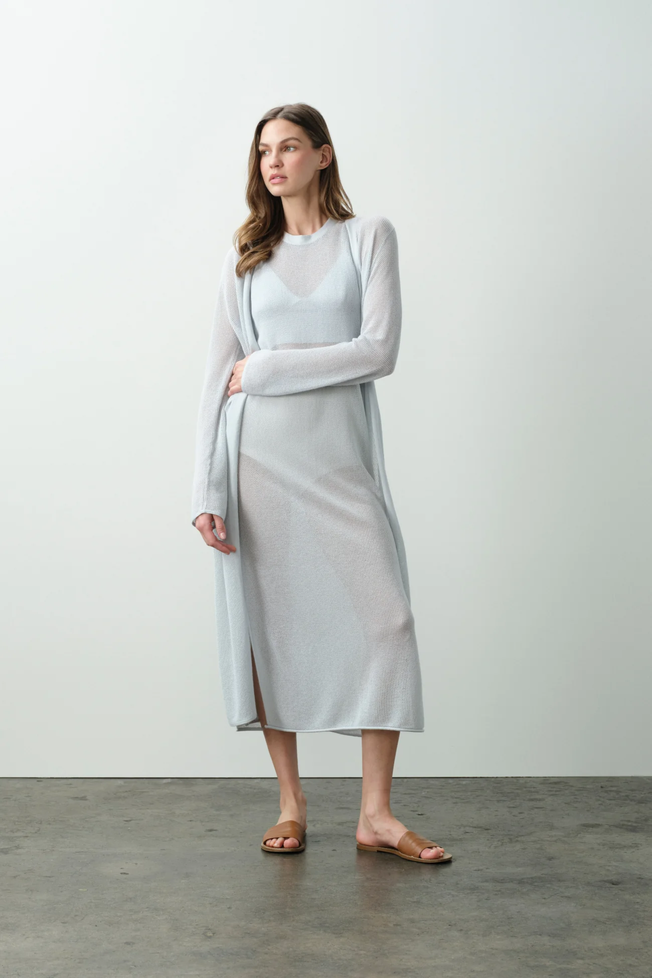 KEALA COTTON CASHMERE LONGLINE CARDIGAN - Image 5