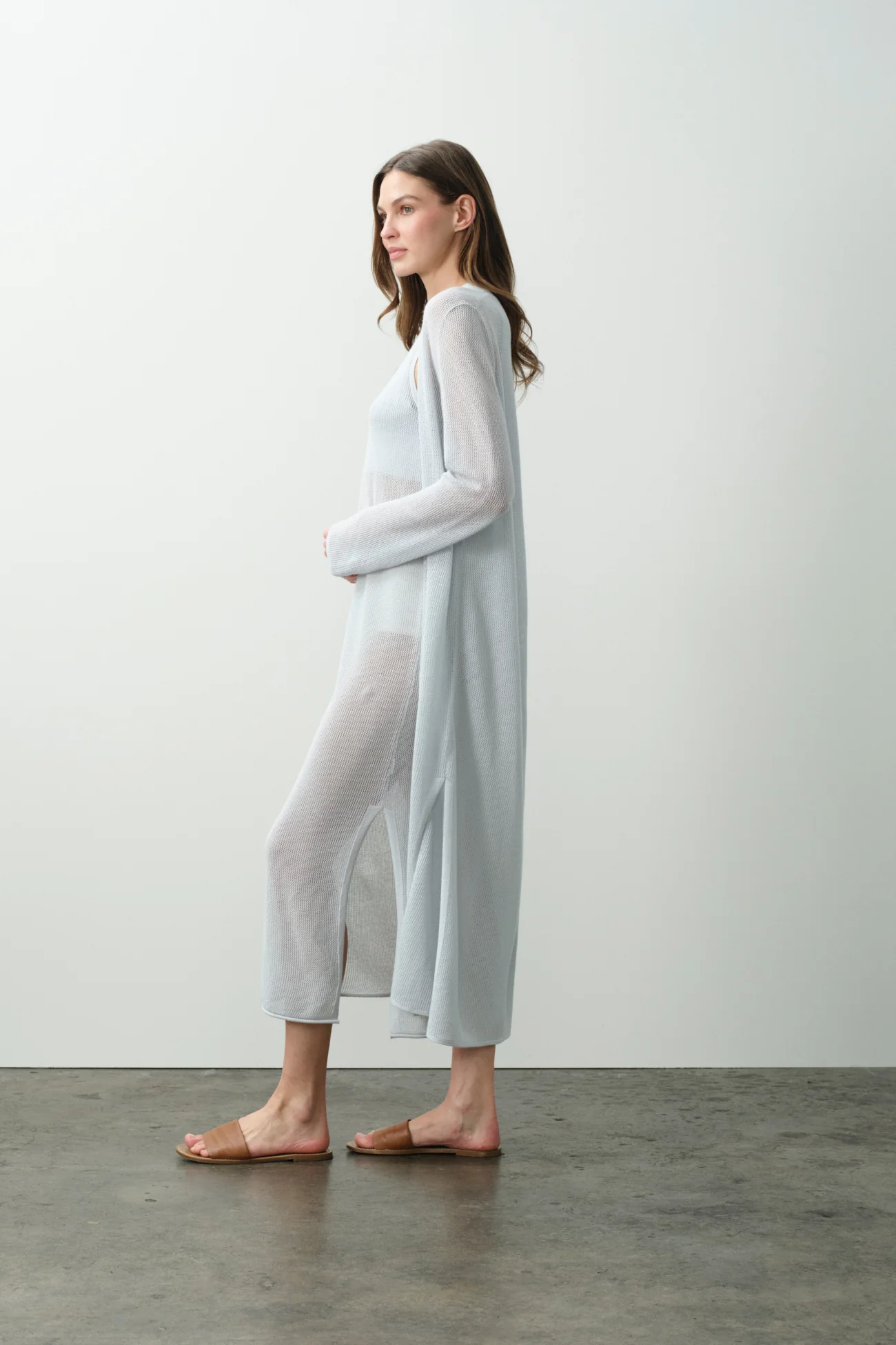 KEALA COTTON CASHMERE LONGLINE CARDIGAN - Image 6
